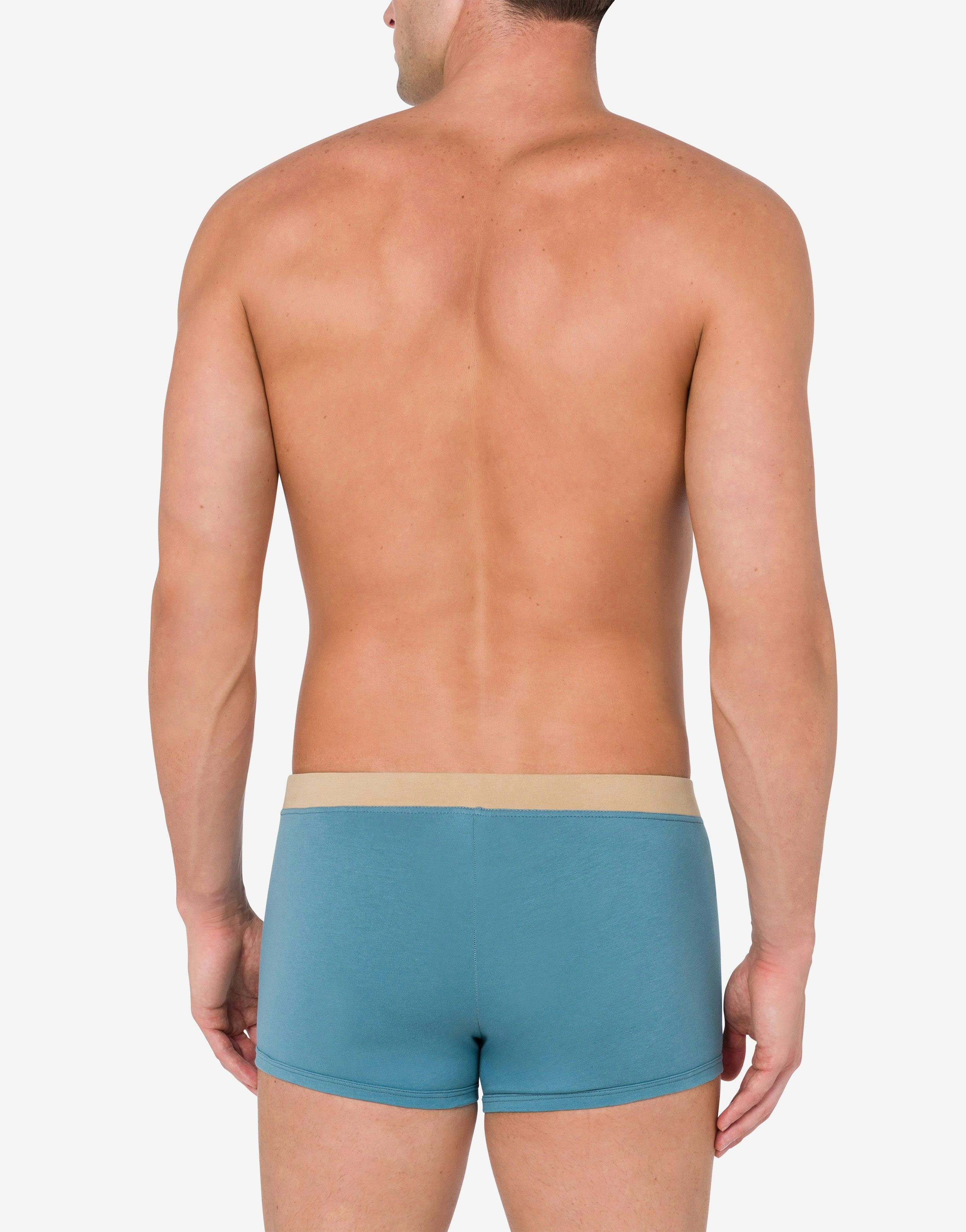 STRETCH JERSEY BOXERS WITH LOGO LABEL - 3