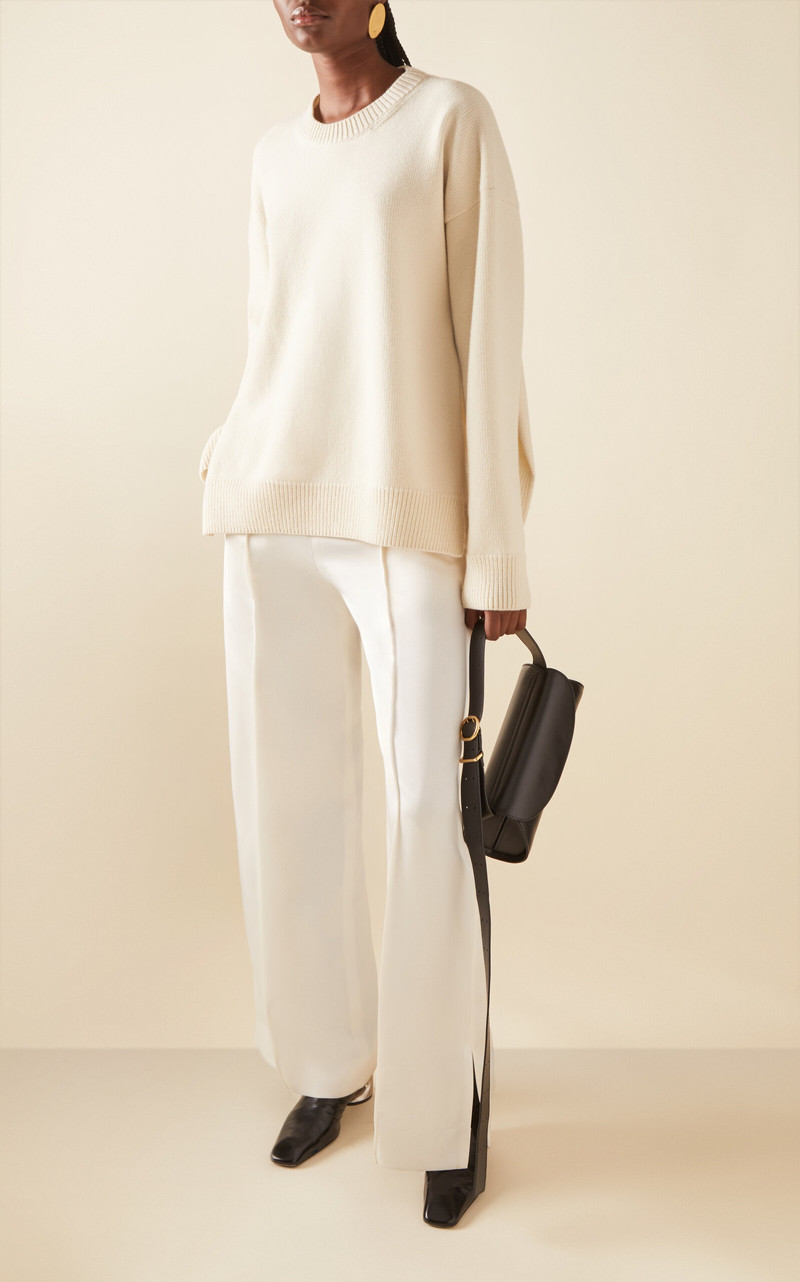 Jil Sander Knit Wool-Cashmere Sweater ivory outlook