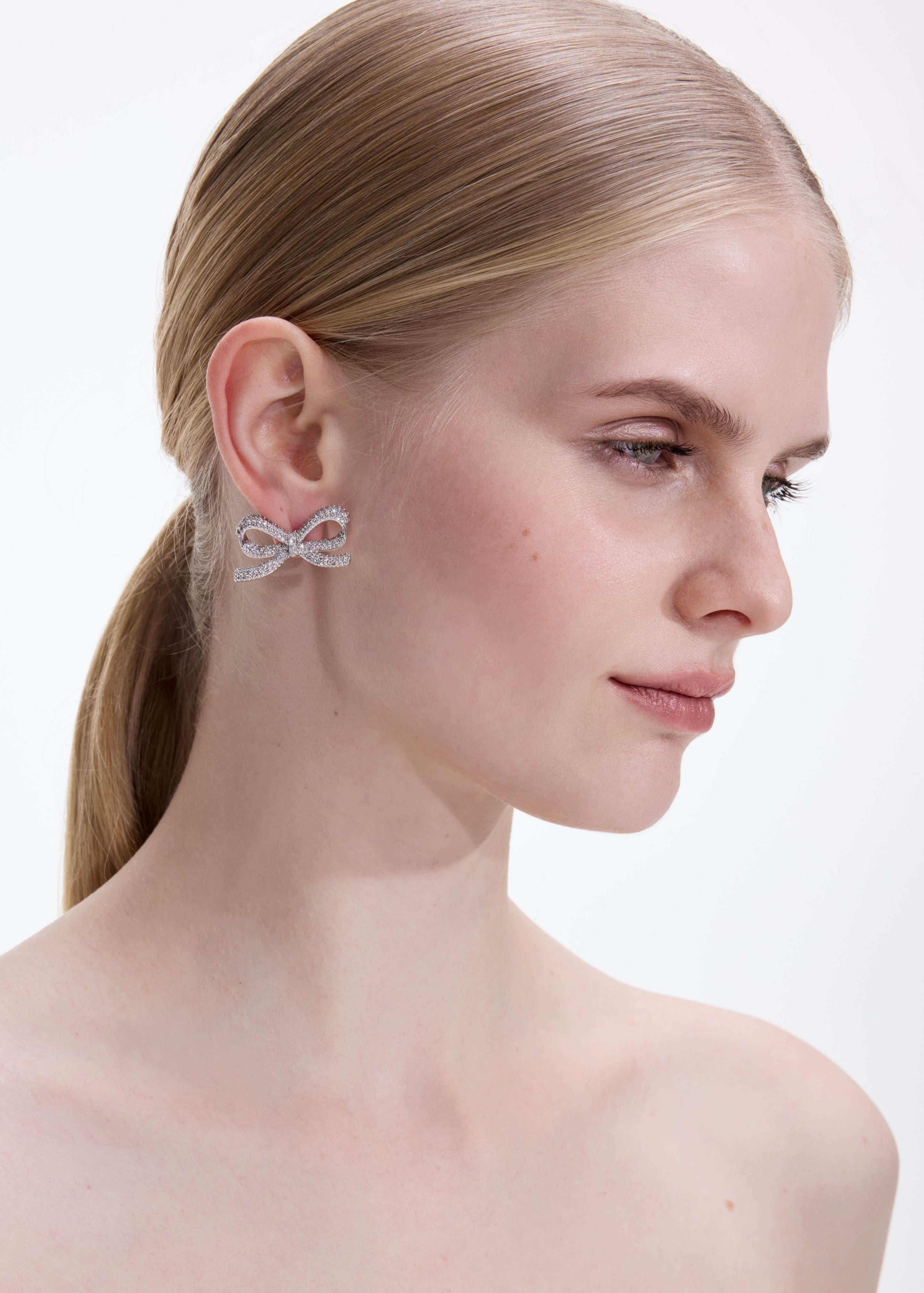 Crystal Bow Earrings - 3