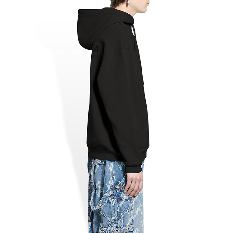 Balenciaga Logo Hoodie Medium Fit 'Washed Black' 600583TLVB81146 - 5