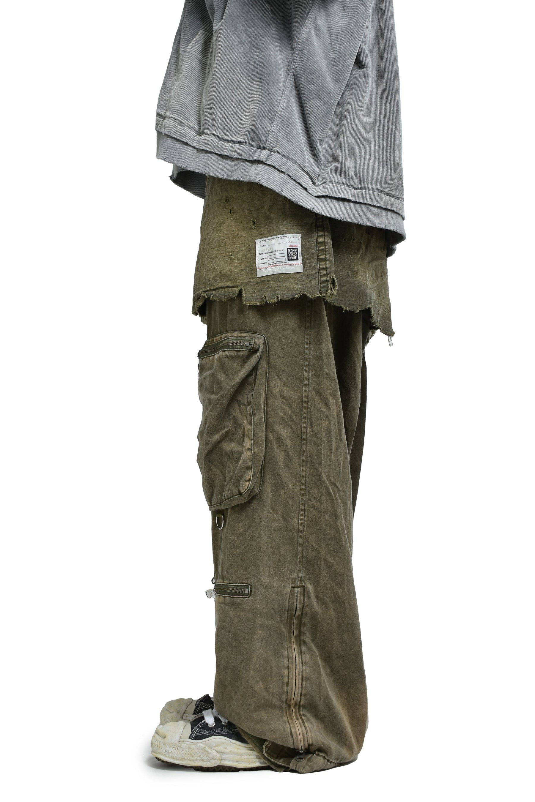 WAIST LAYERD FLIGHT PANTS / KHA - 3