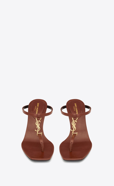 SAINT LAURENT cassandra sandals in smooth leather outlook