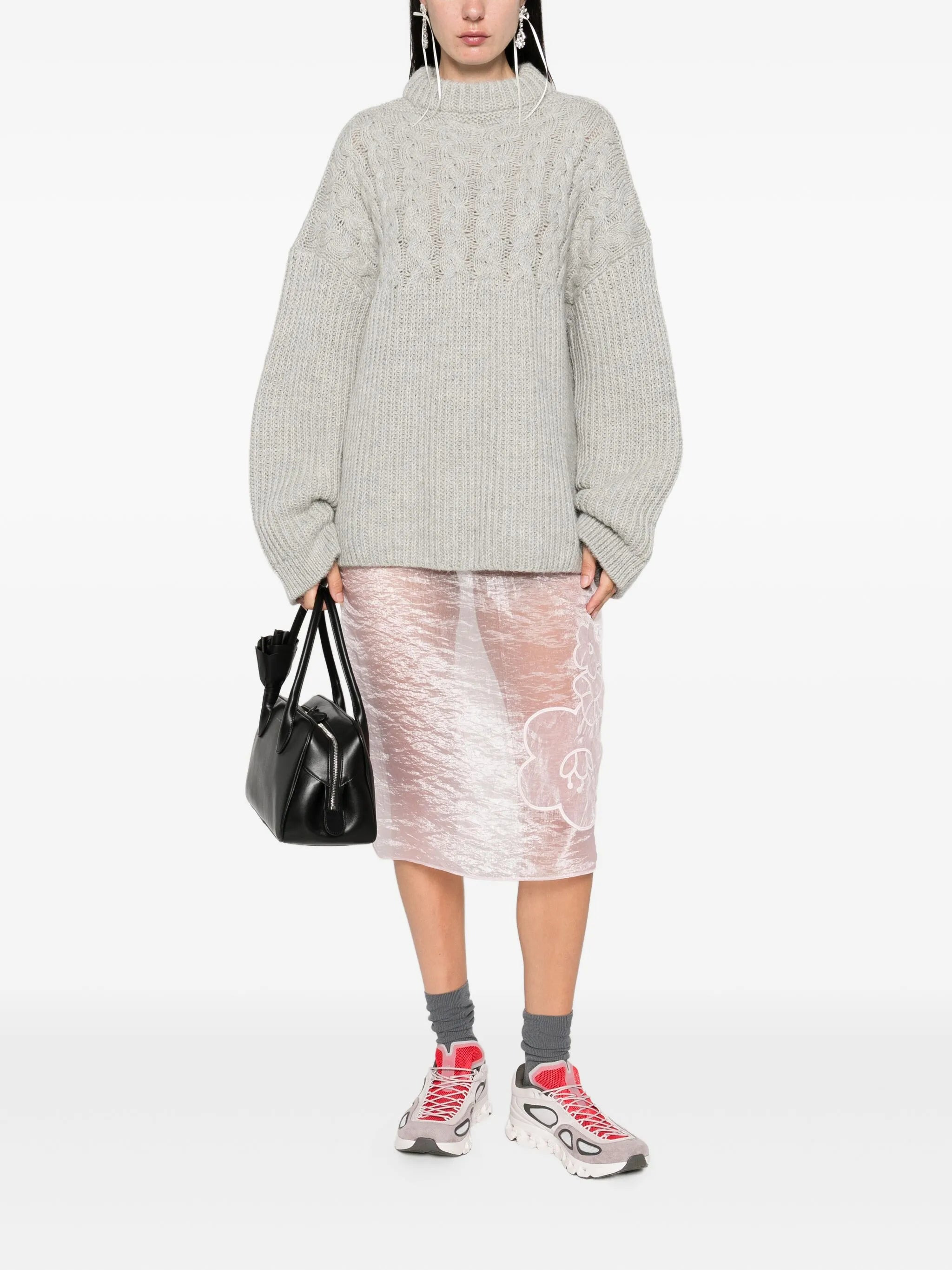 Cecilie Bahnsen Cable-knit Crew-neck Sweater - 2