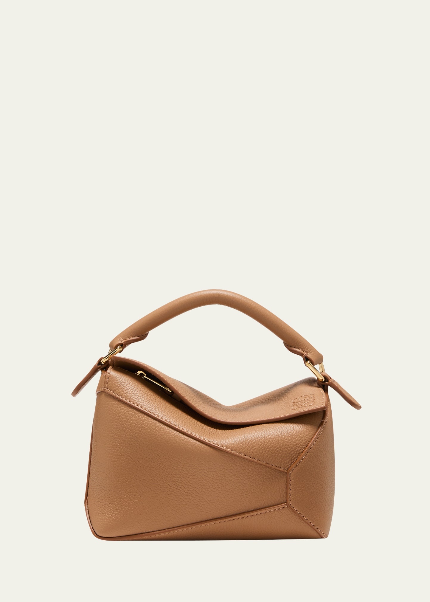 Mini Puzzle Edge Leather Shoulder Bag - 1