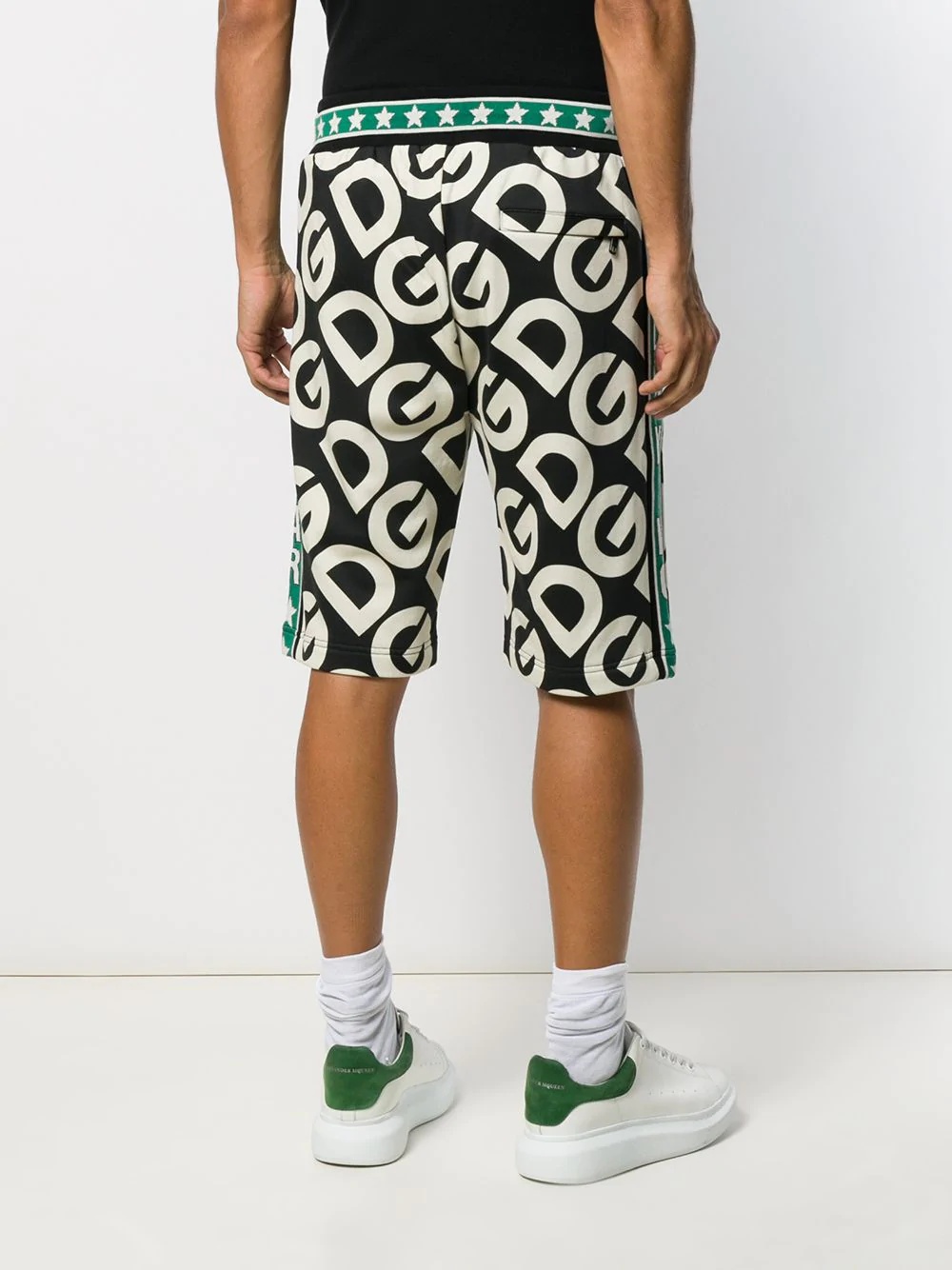 DG logo print track shorts - 4