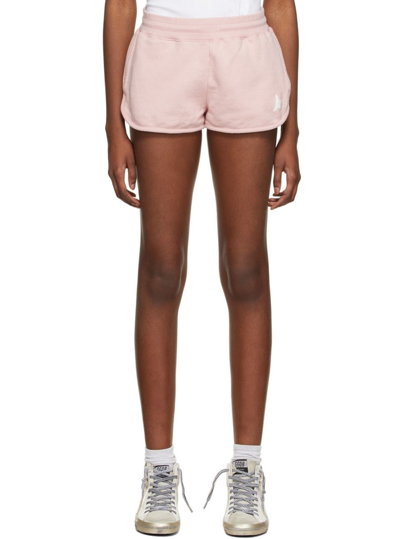 motif-print track shorts - 1