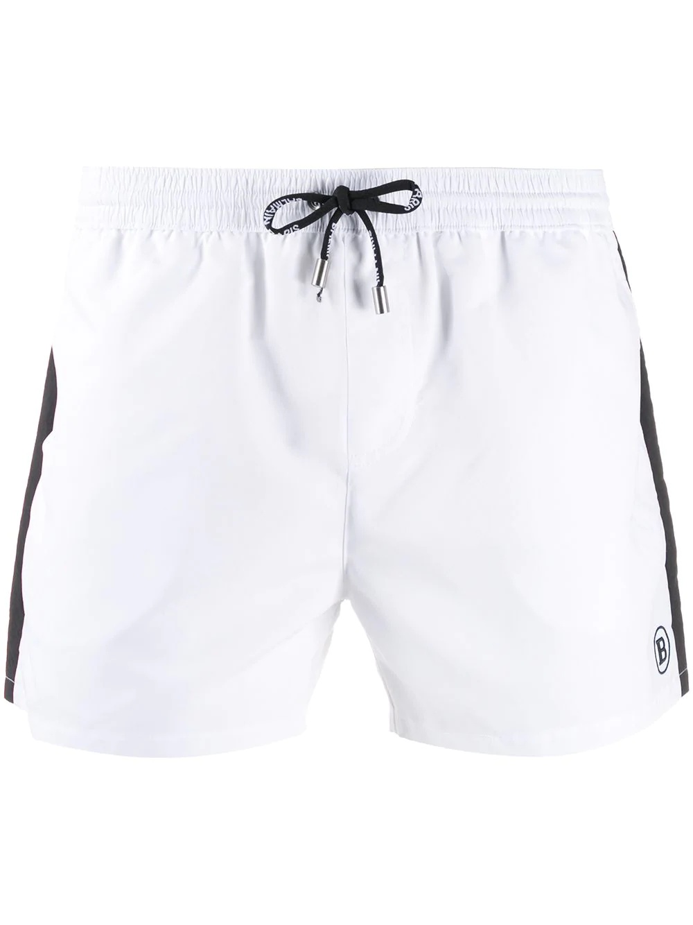 logo embroidered swim shorts - 1