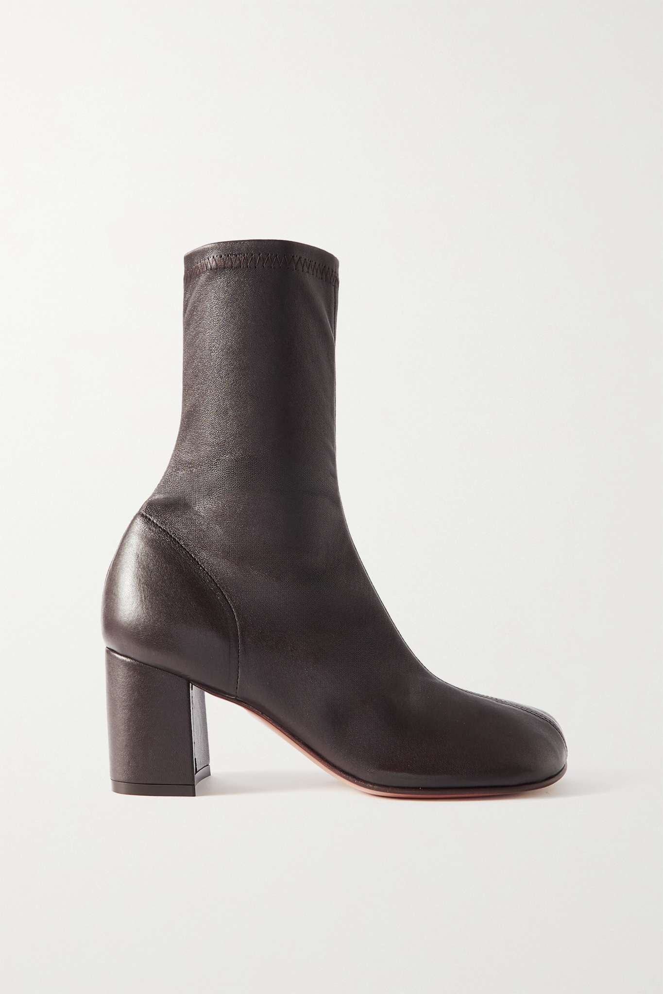 Stretch-leather ankle boots - 1
