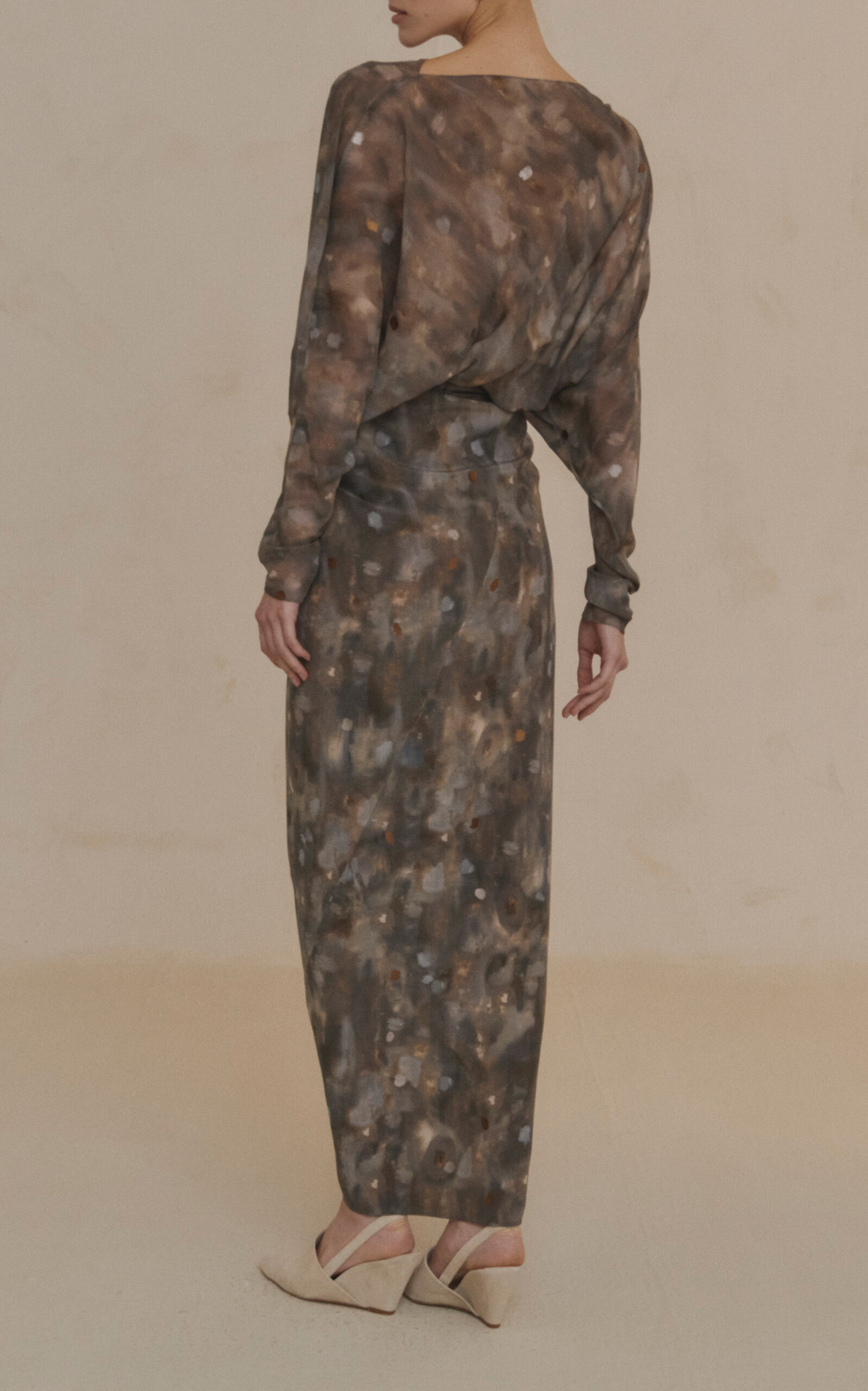Pareo Silk Wrap Maxi Skirt print - 5