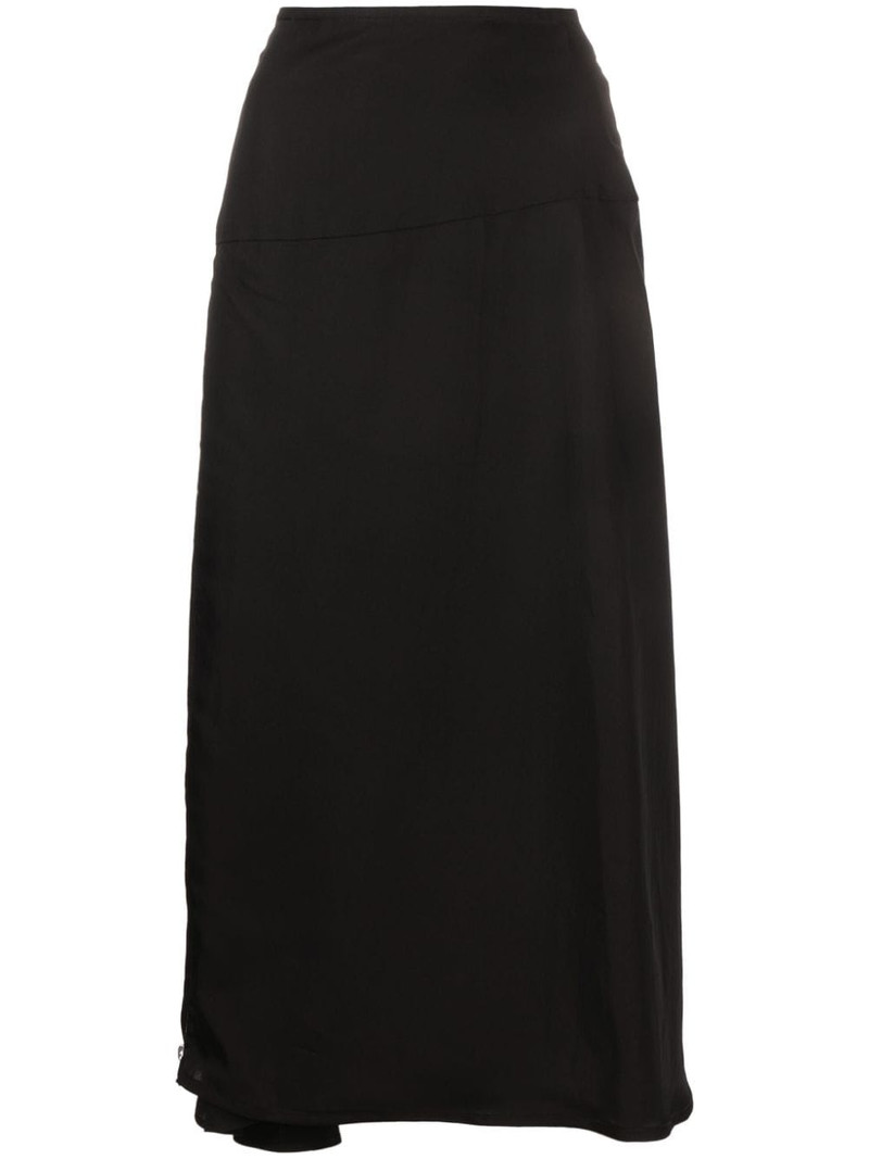 zip-embellished midi skirt 1