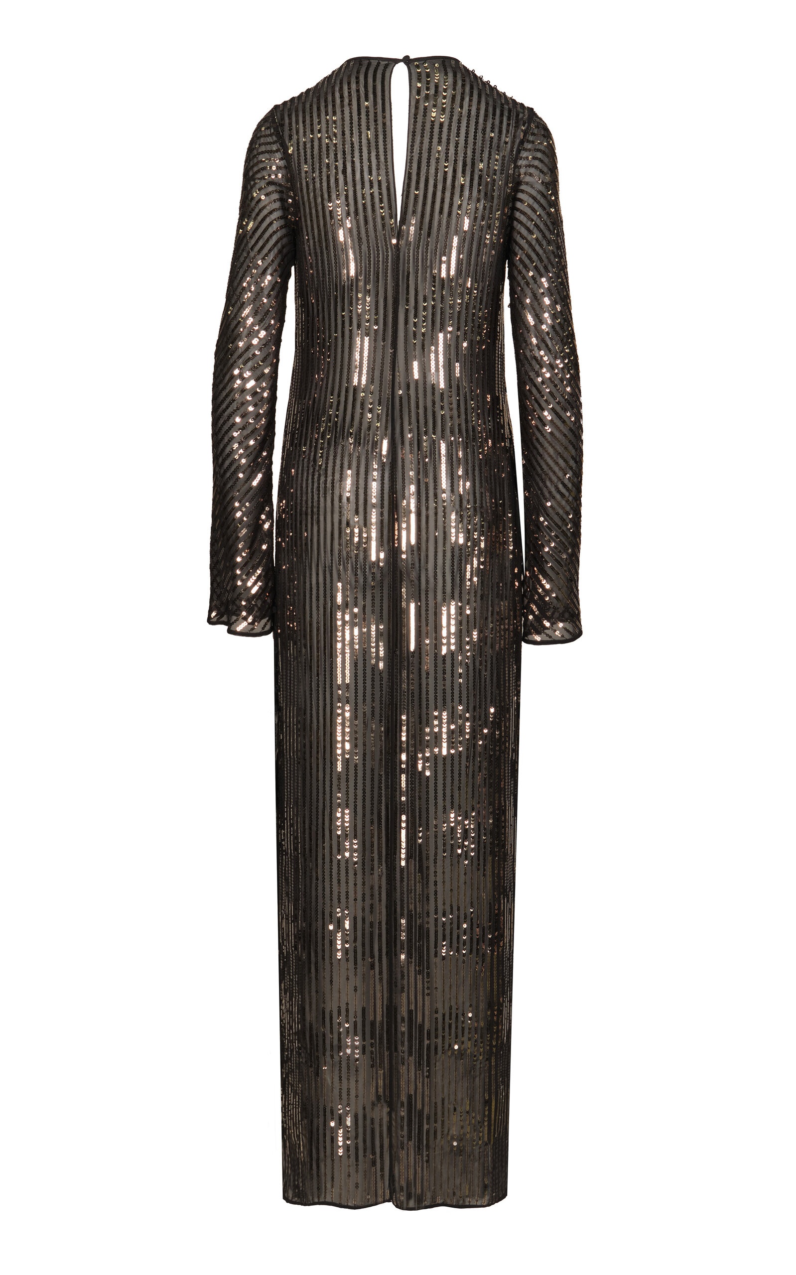 Actitud Nautica Sequined Maxi Tunic Dress gold - 3