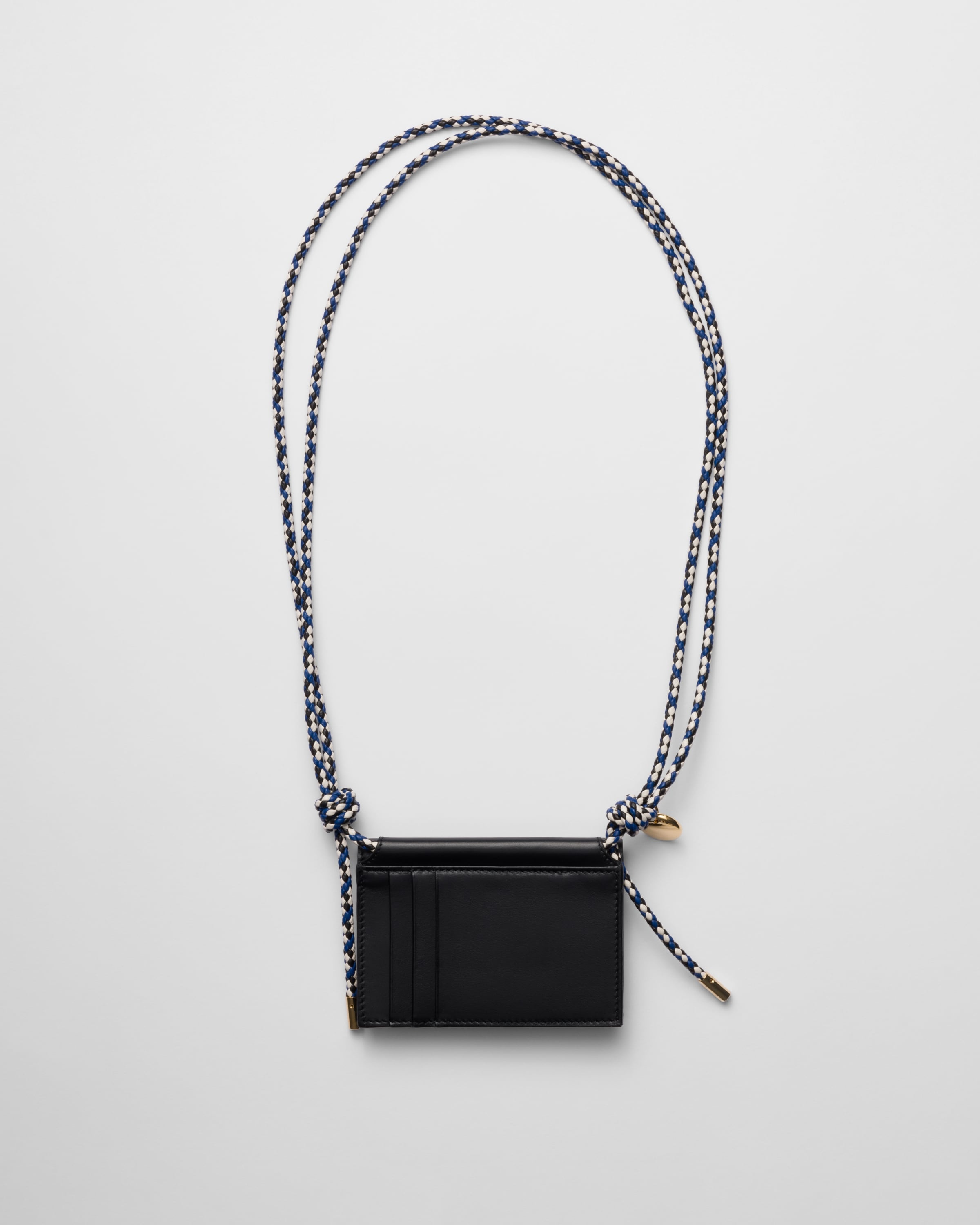 Card holder with leather shoulder strap - 3