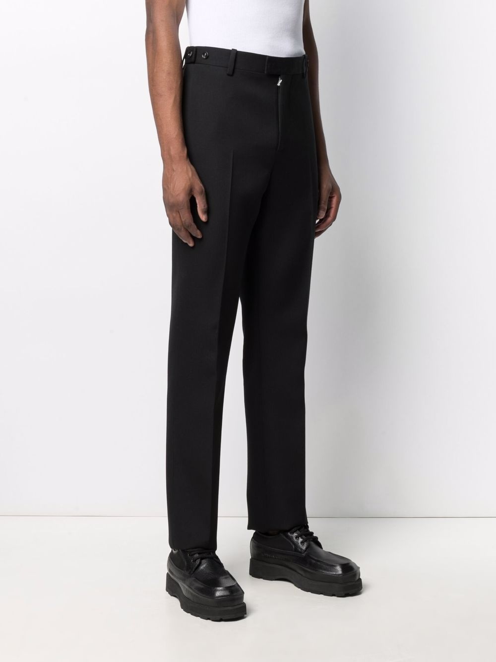 triangle detail tailored trousers - 3