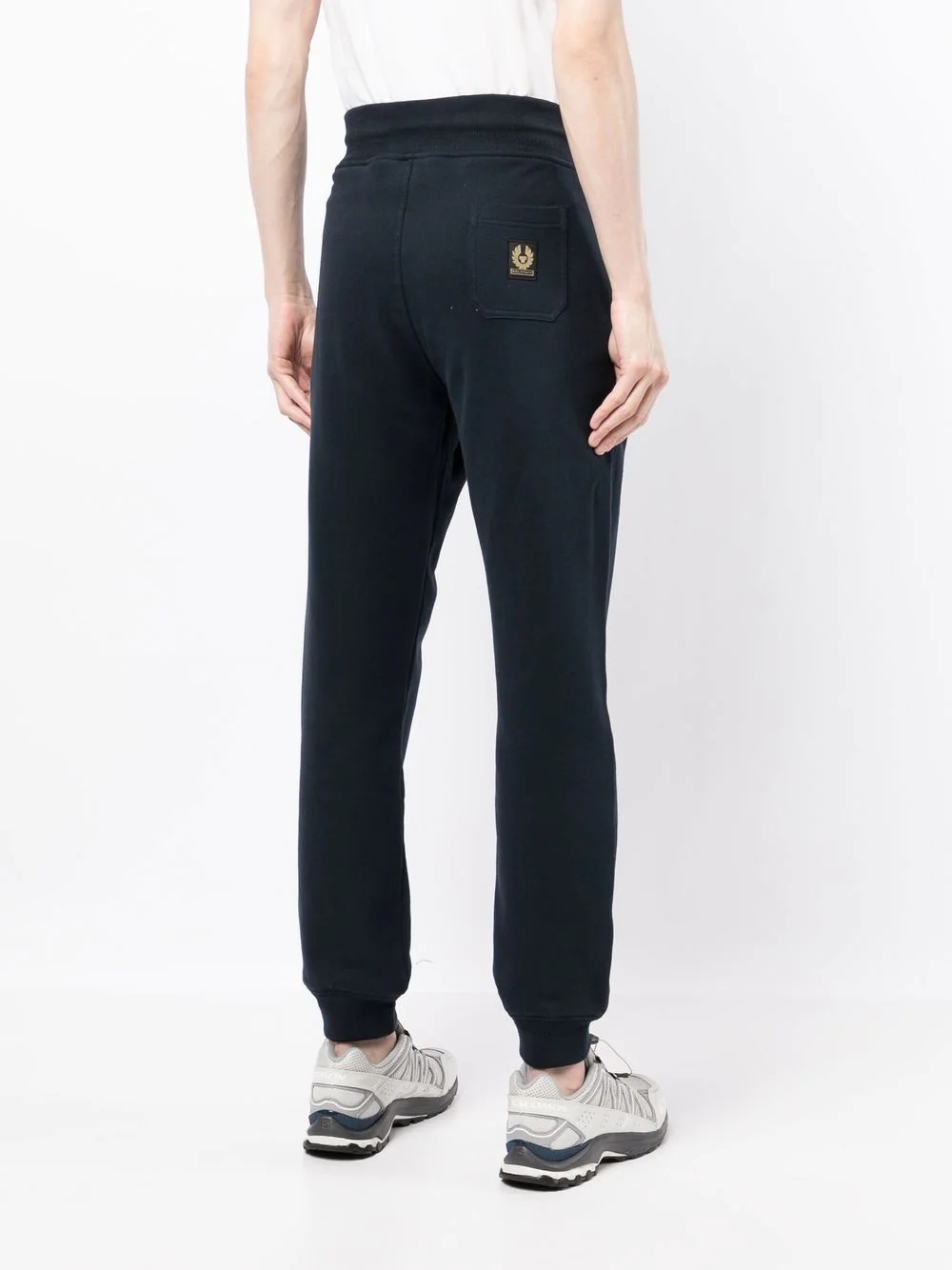 drawstring cotton track pants - 4