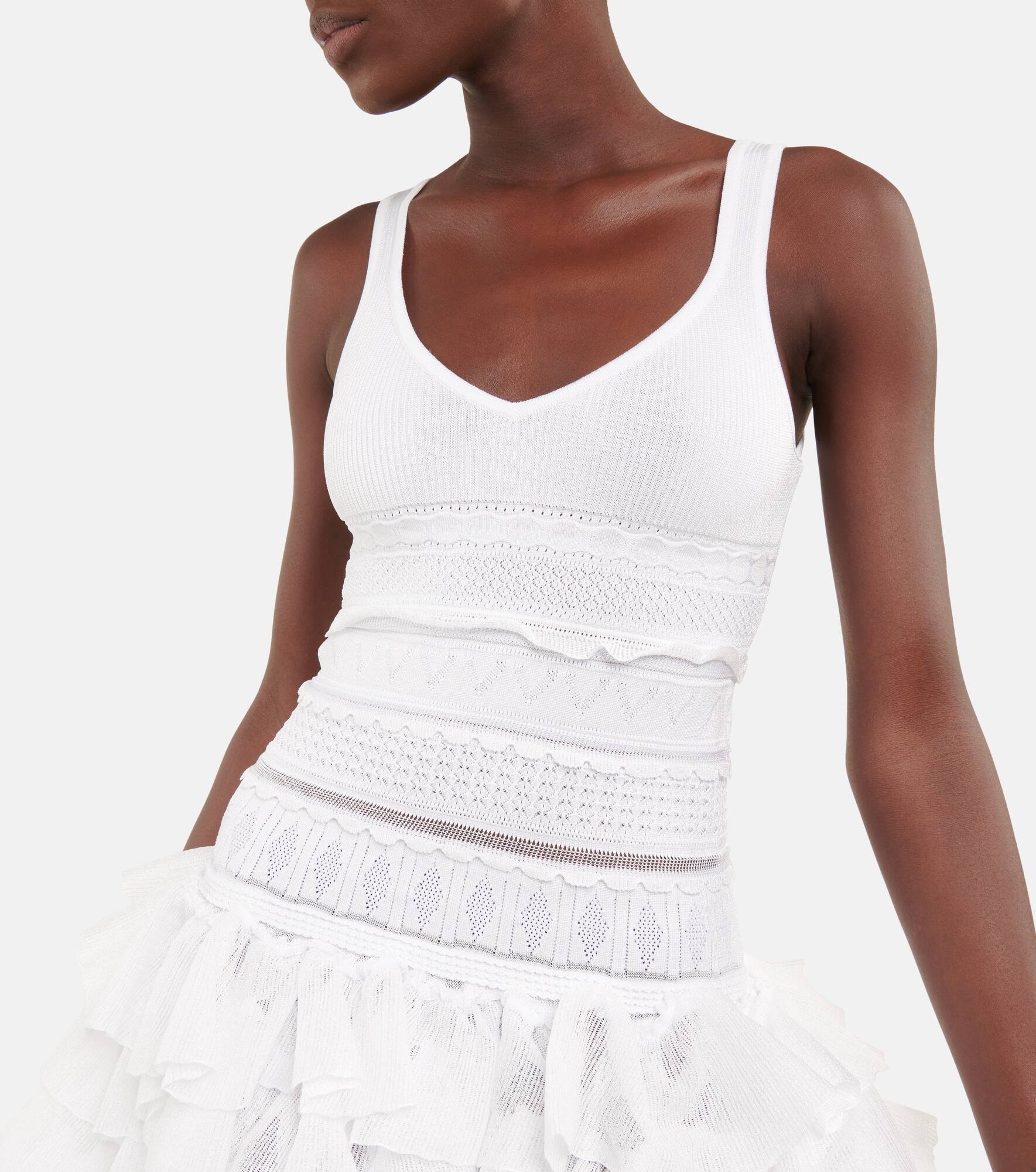 Ruffled knit minidress - 4