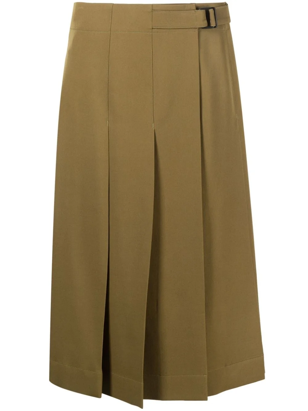 pleated wool wrap skirt - 1