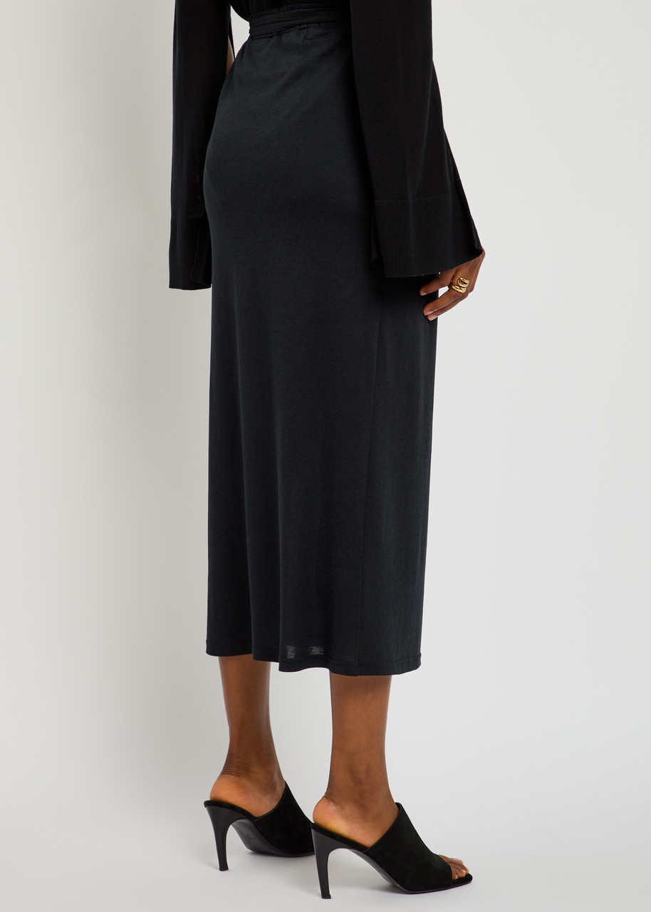 Toteme Silk-blend Midi Wrap Skirt - 3