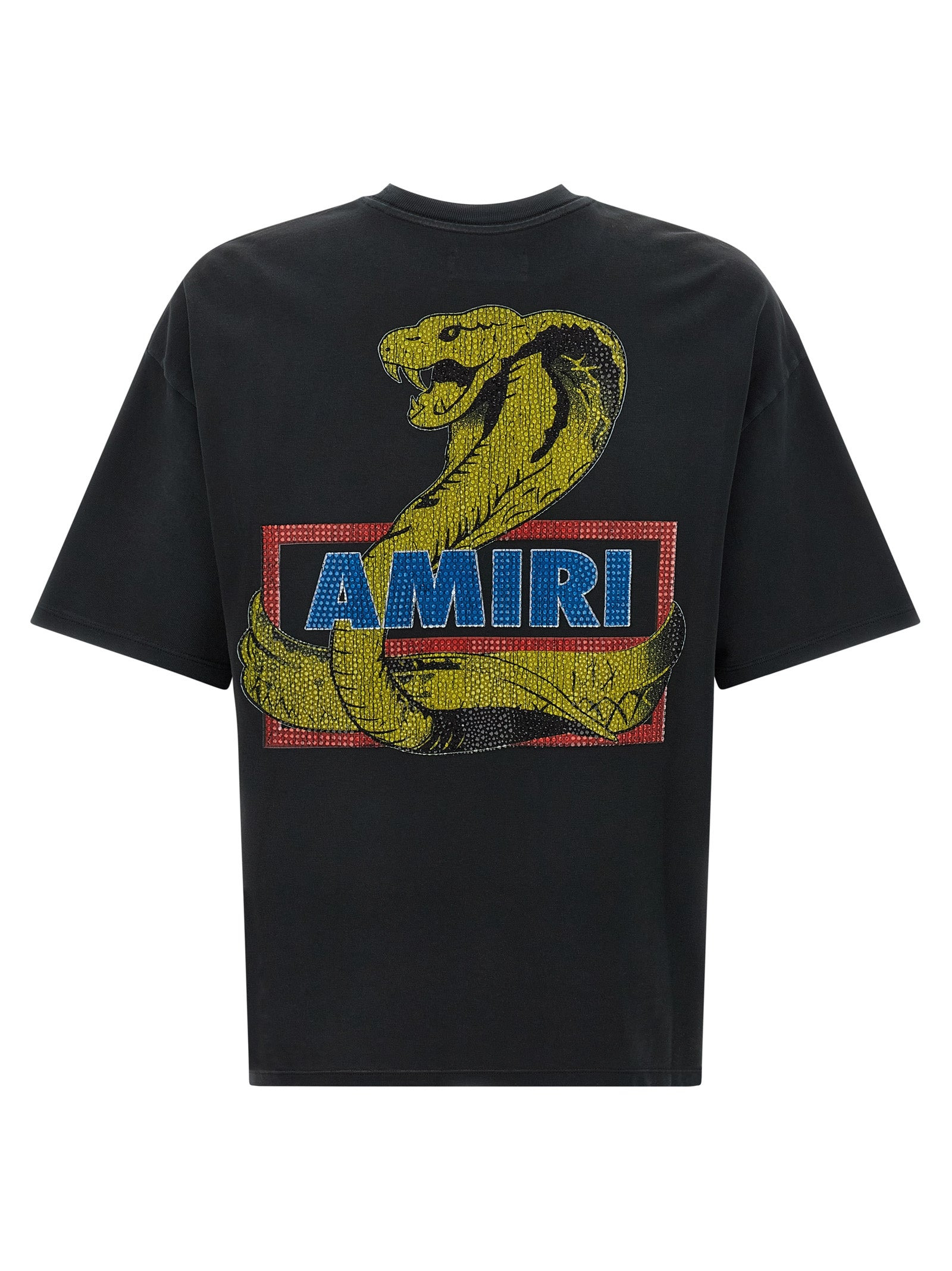 Amiri Crystal Cobra T-Shirt Black - 2