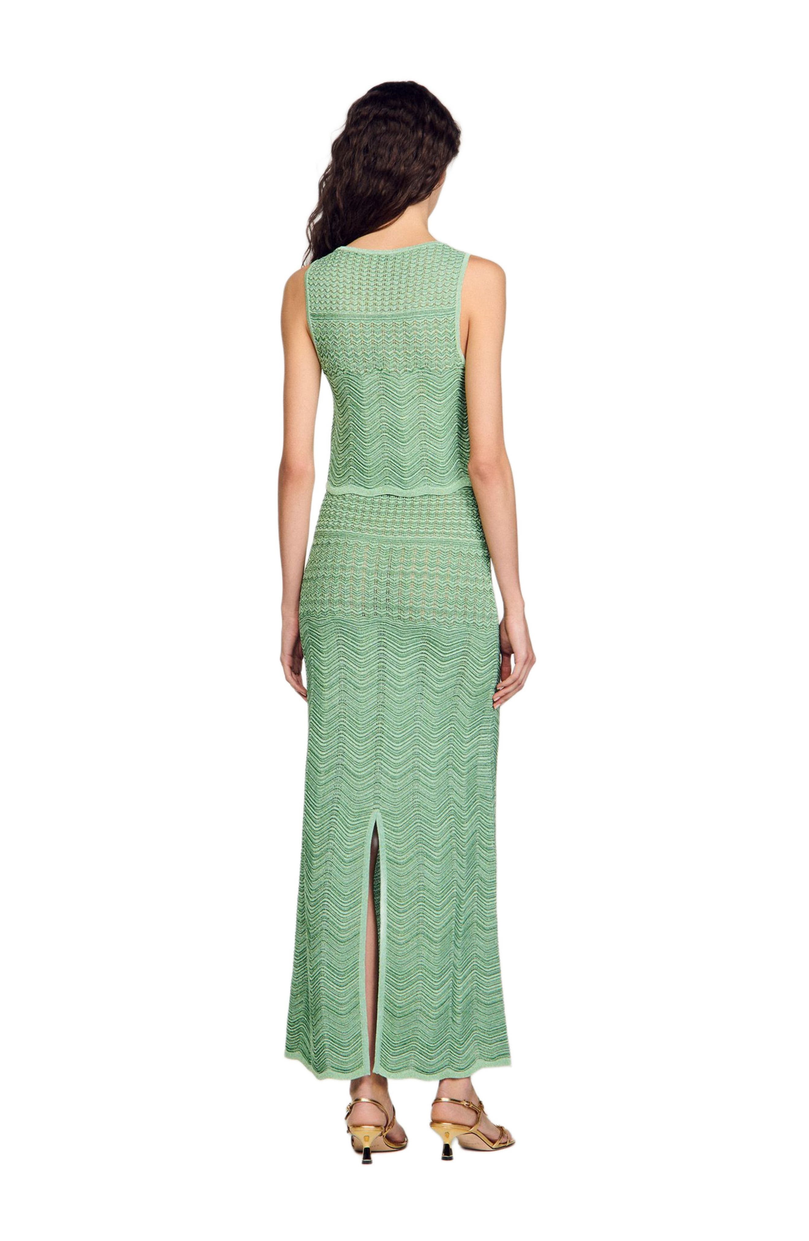 SANDRO Decorative knit top in Mint at Nordstrom - 3