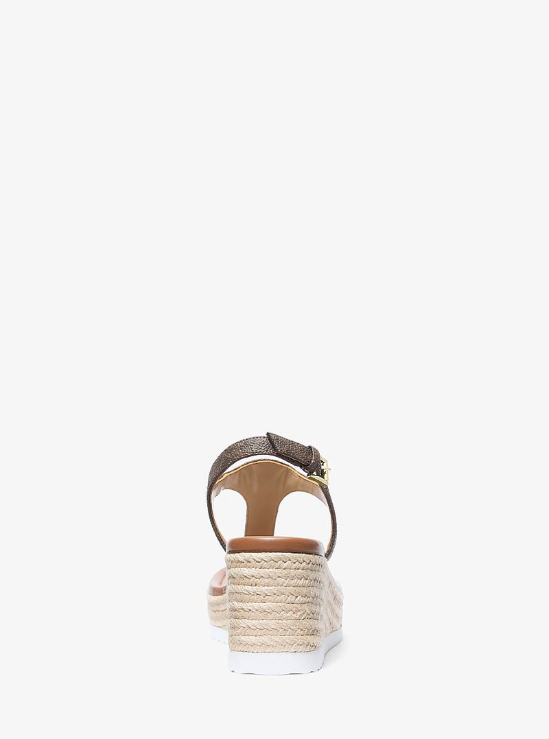 Val Signature Logo Thong Wedge Sandal 3