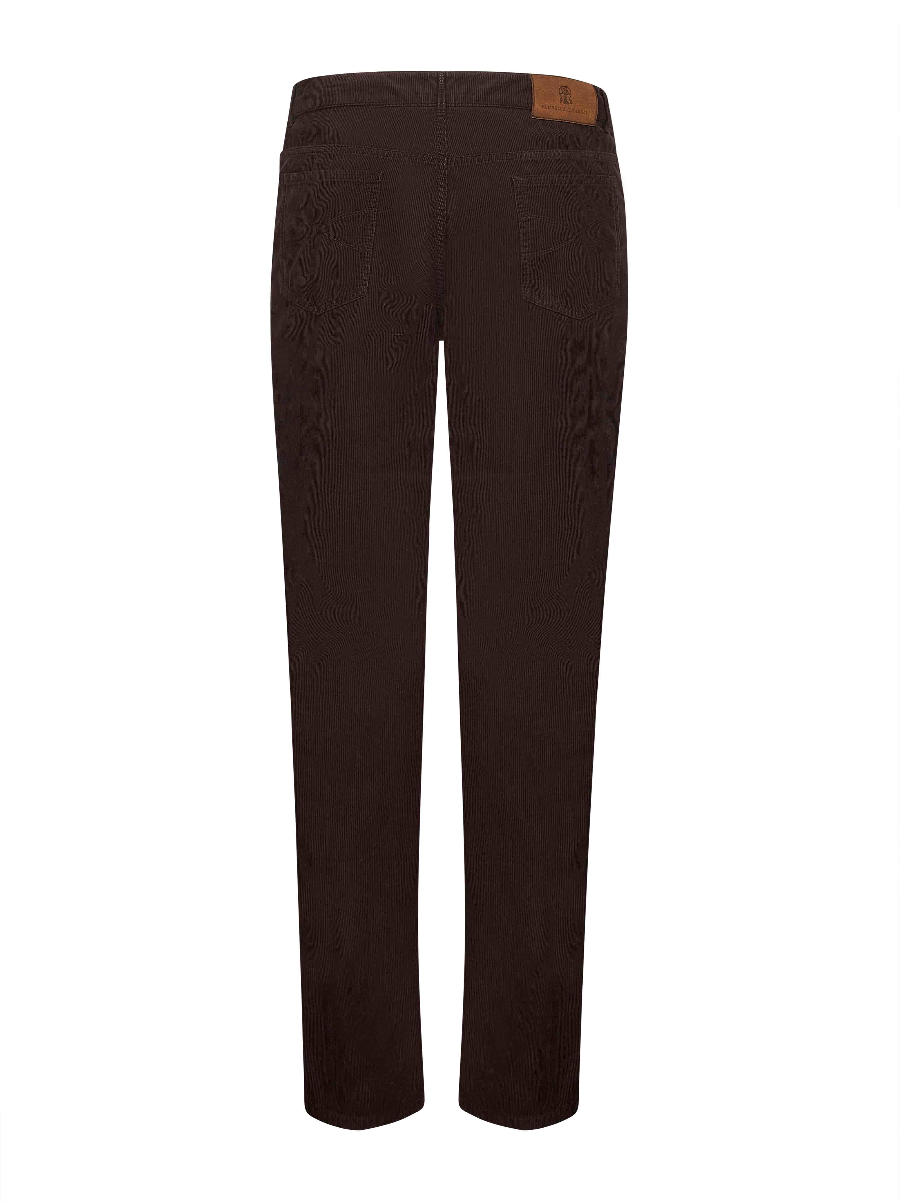Brown corduroy italian fit trousers - 2