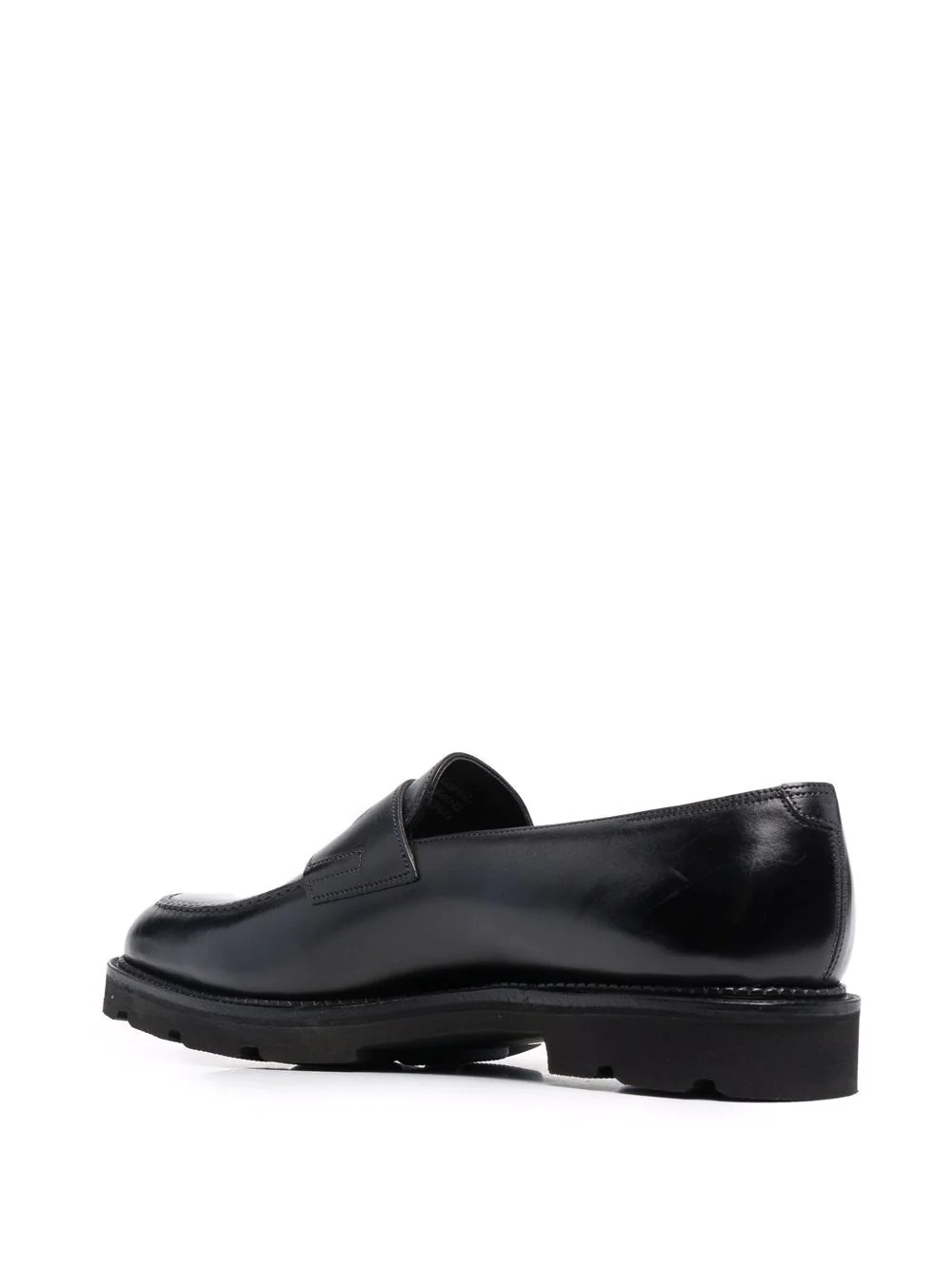 slip-on leather loafers - 3