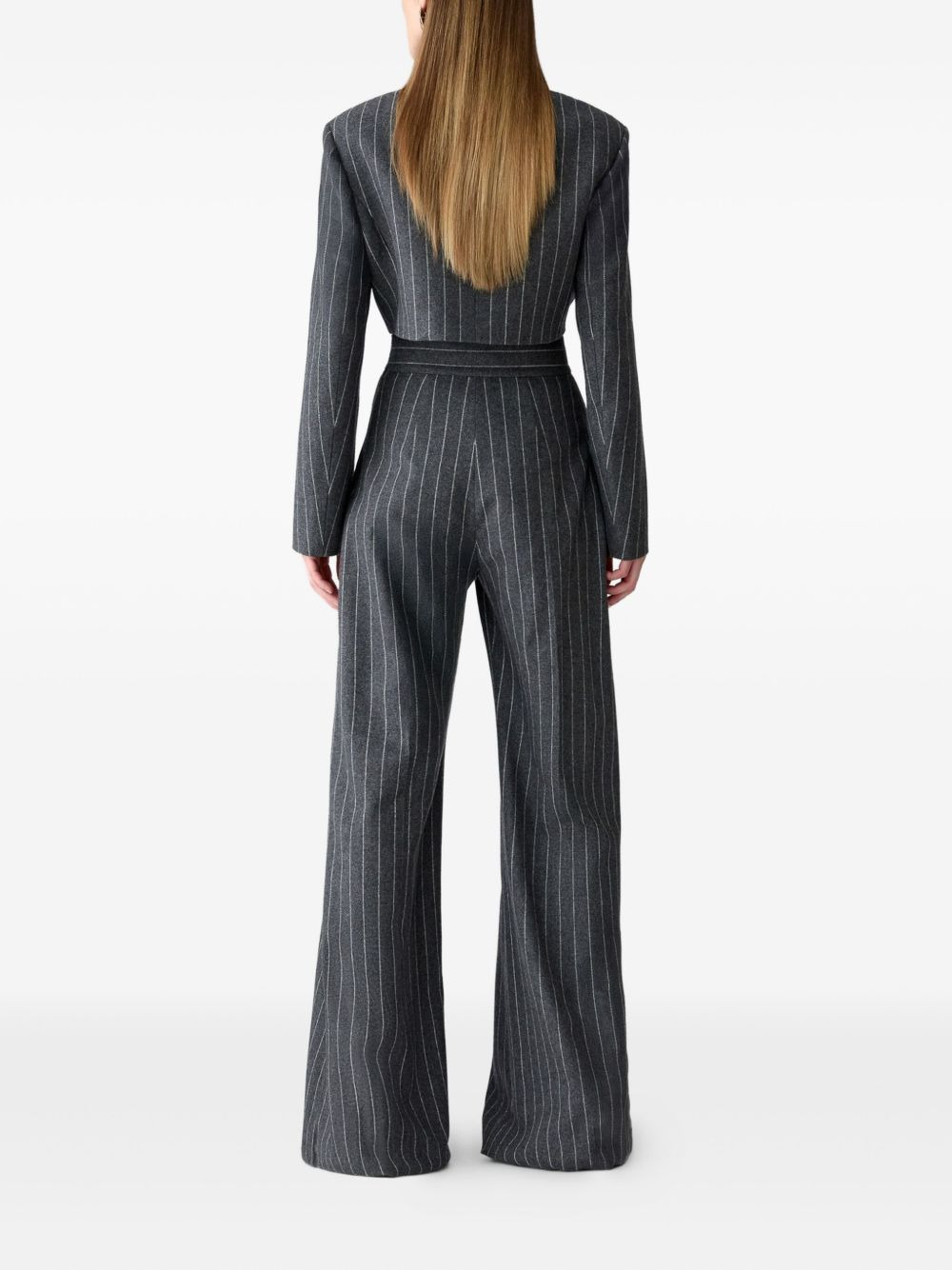 pinstripe double-breasted jacket - 3