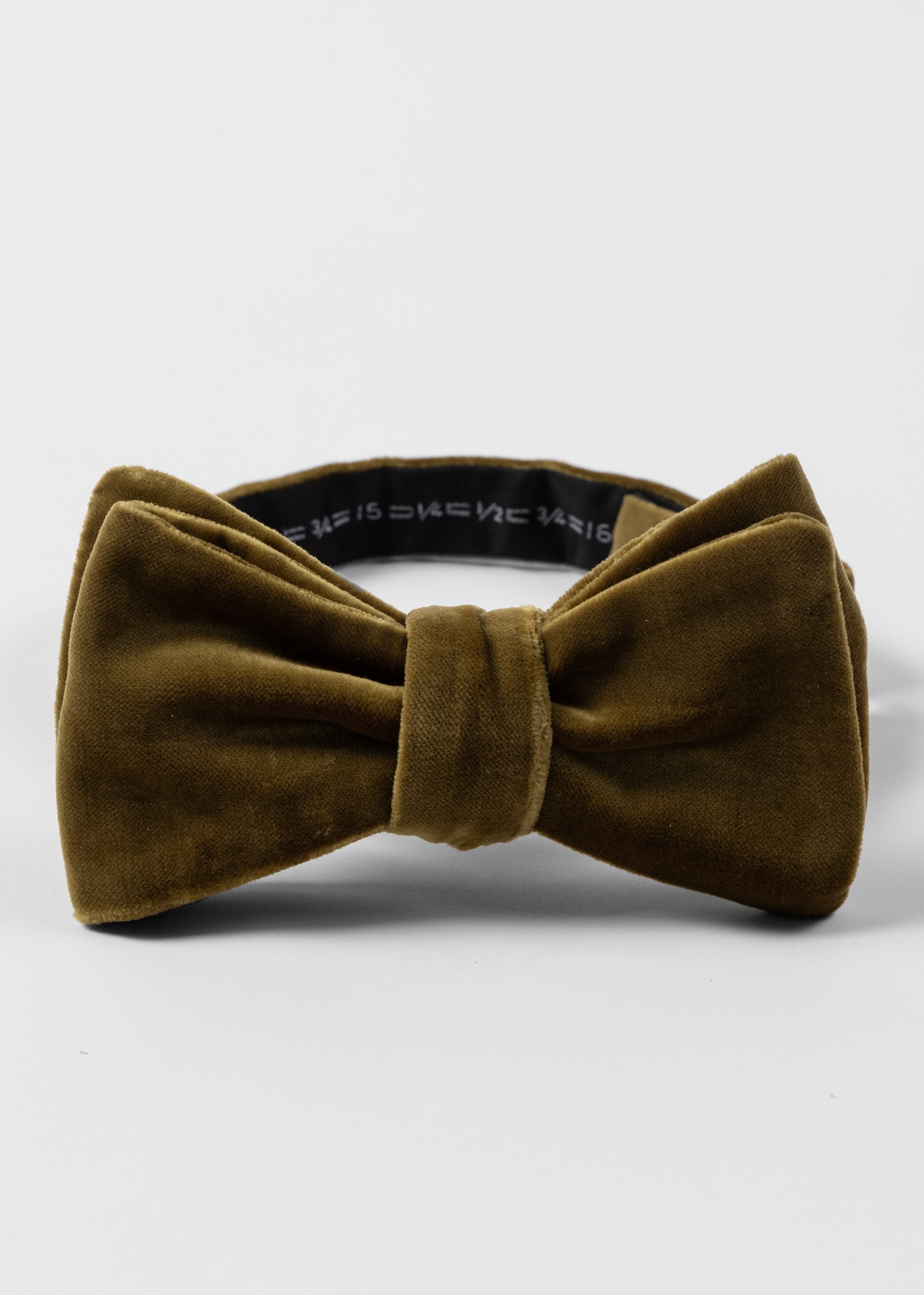 Mustard Velvet Self-Tie Bow Tie - 2