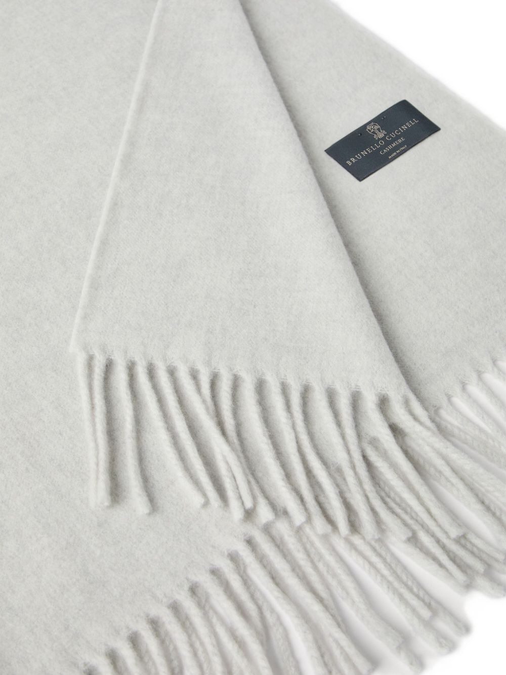 fringe cashmere scarf - 4