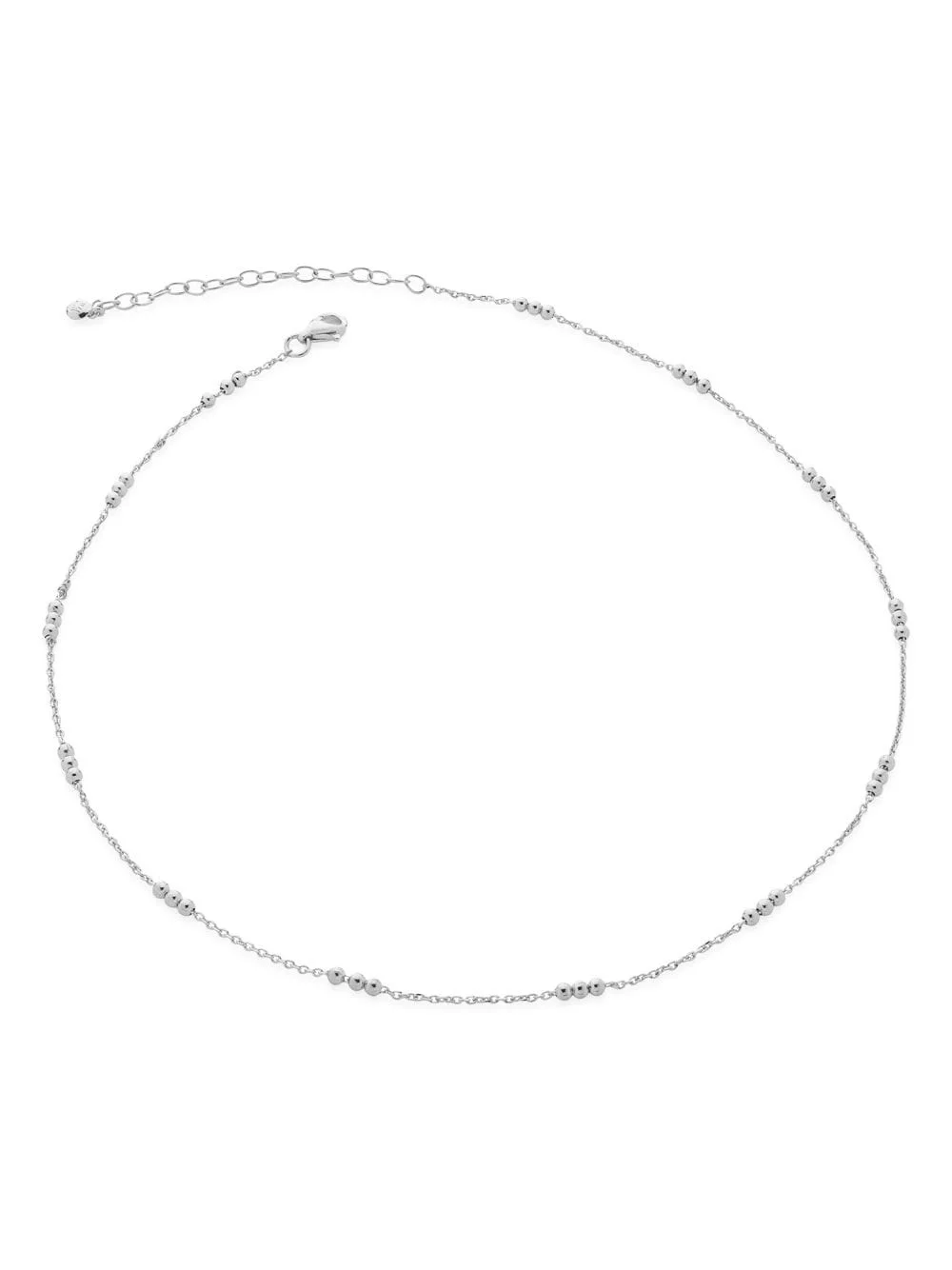 triple-beaded chain necklace - 1