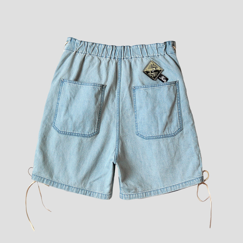 Kapital 11.5oz DENIM EASY-RANCHO-GO SHORTS outlook