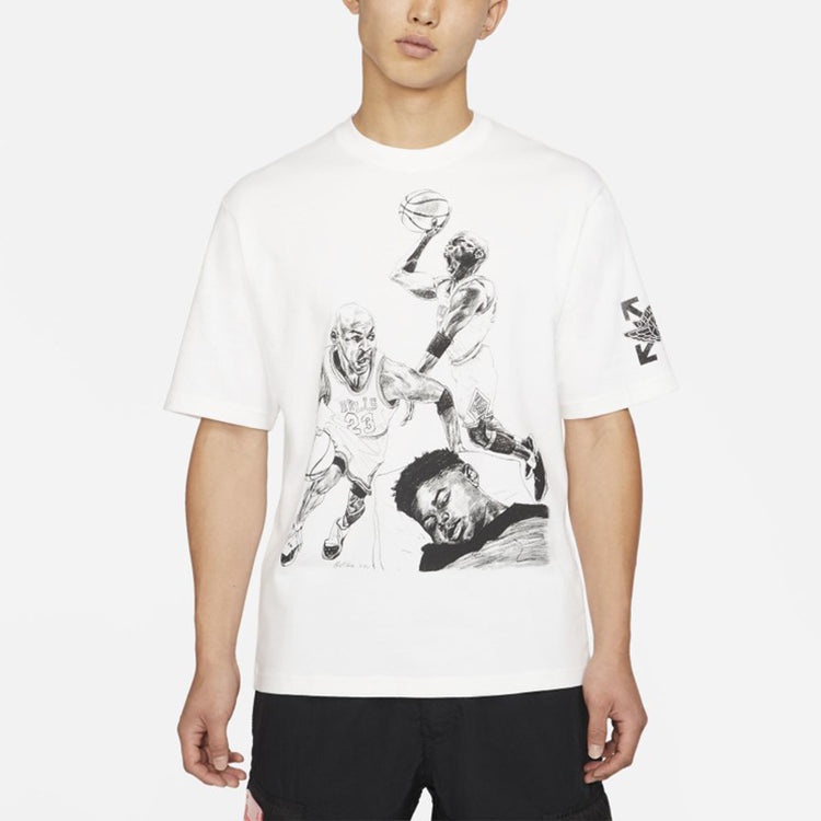 Air Jordan x Off-White MJ T-Shirt Asia Sizing 'White' DB4301-100 - 4