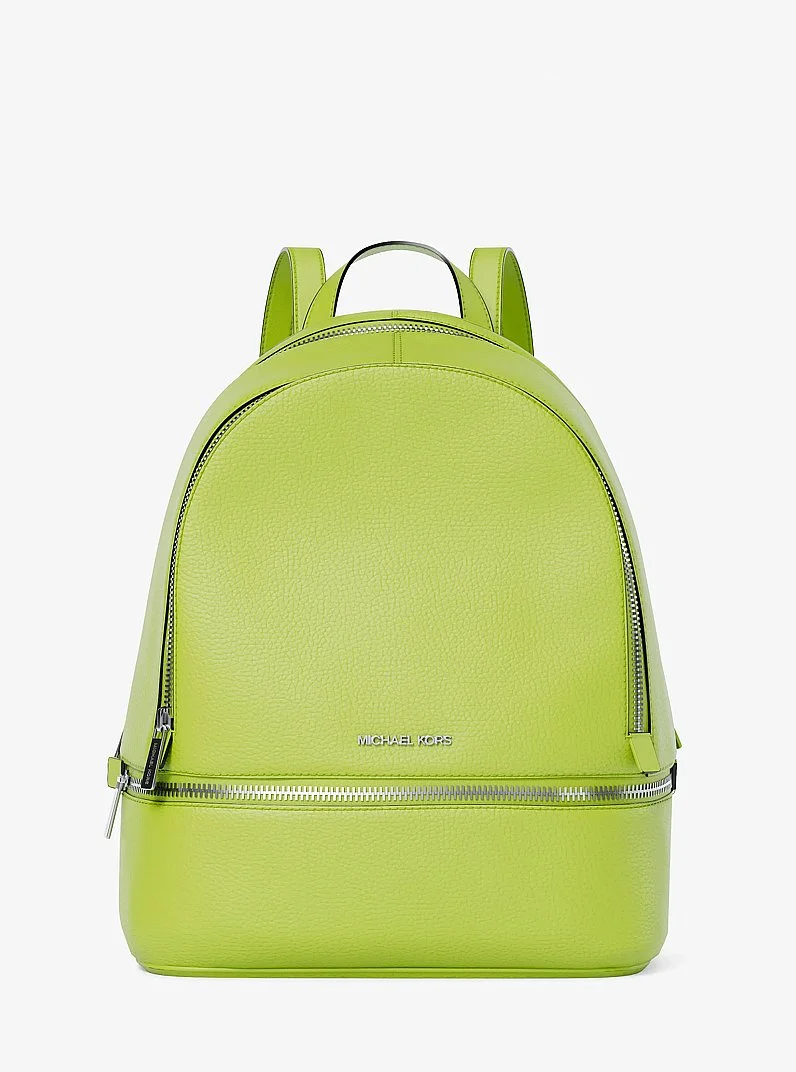 Rhea Medium Pebbled Leather Backpack - 1