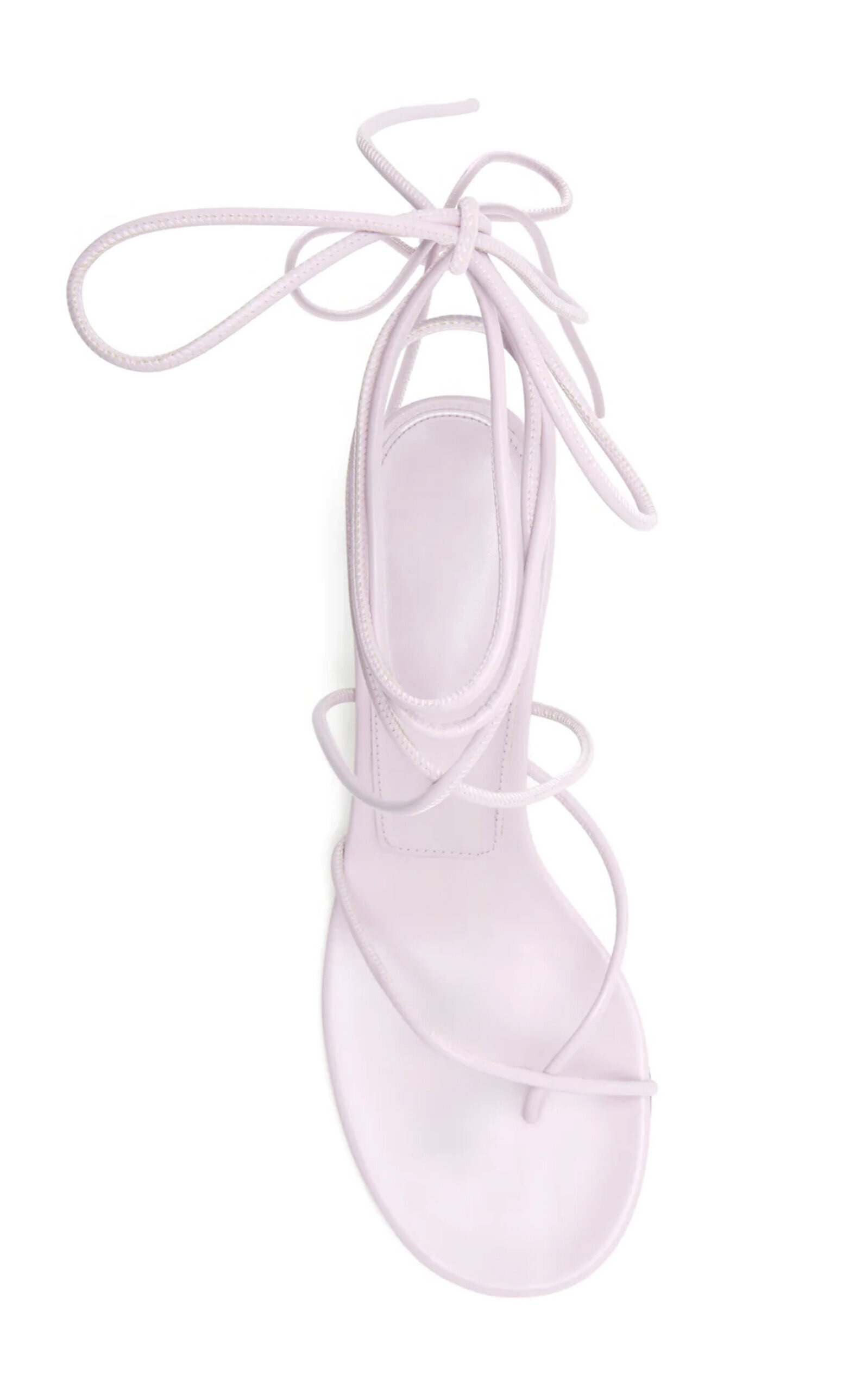 Slash Tie Leather Sandals purple - 5