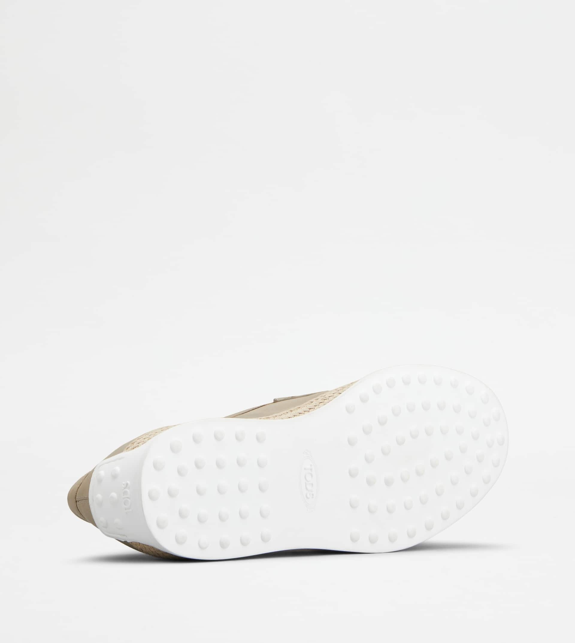 LOAFERS IN LEATHER - BEIGE - 4