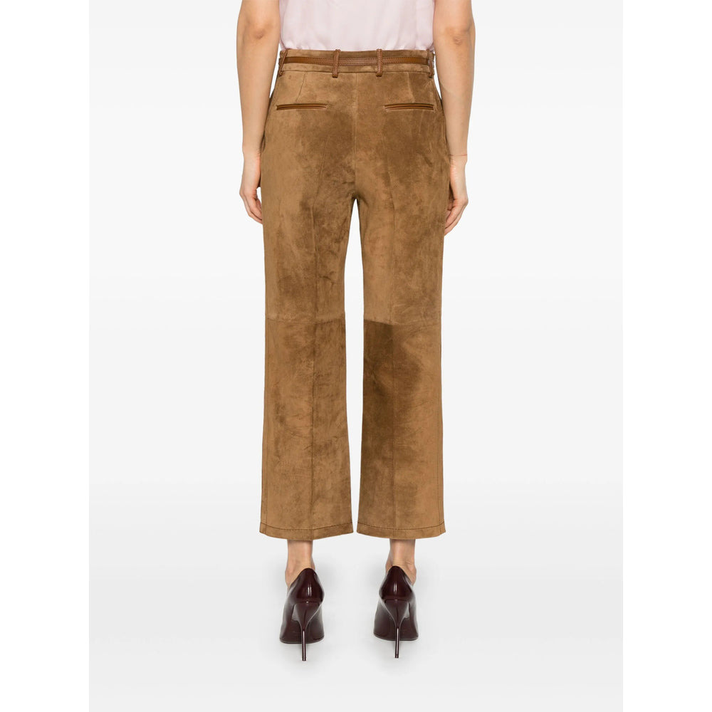 Gucci Brown Trousers - Straight Trousers Women - 4