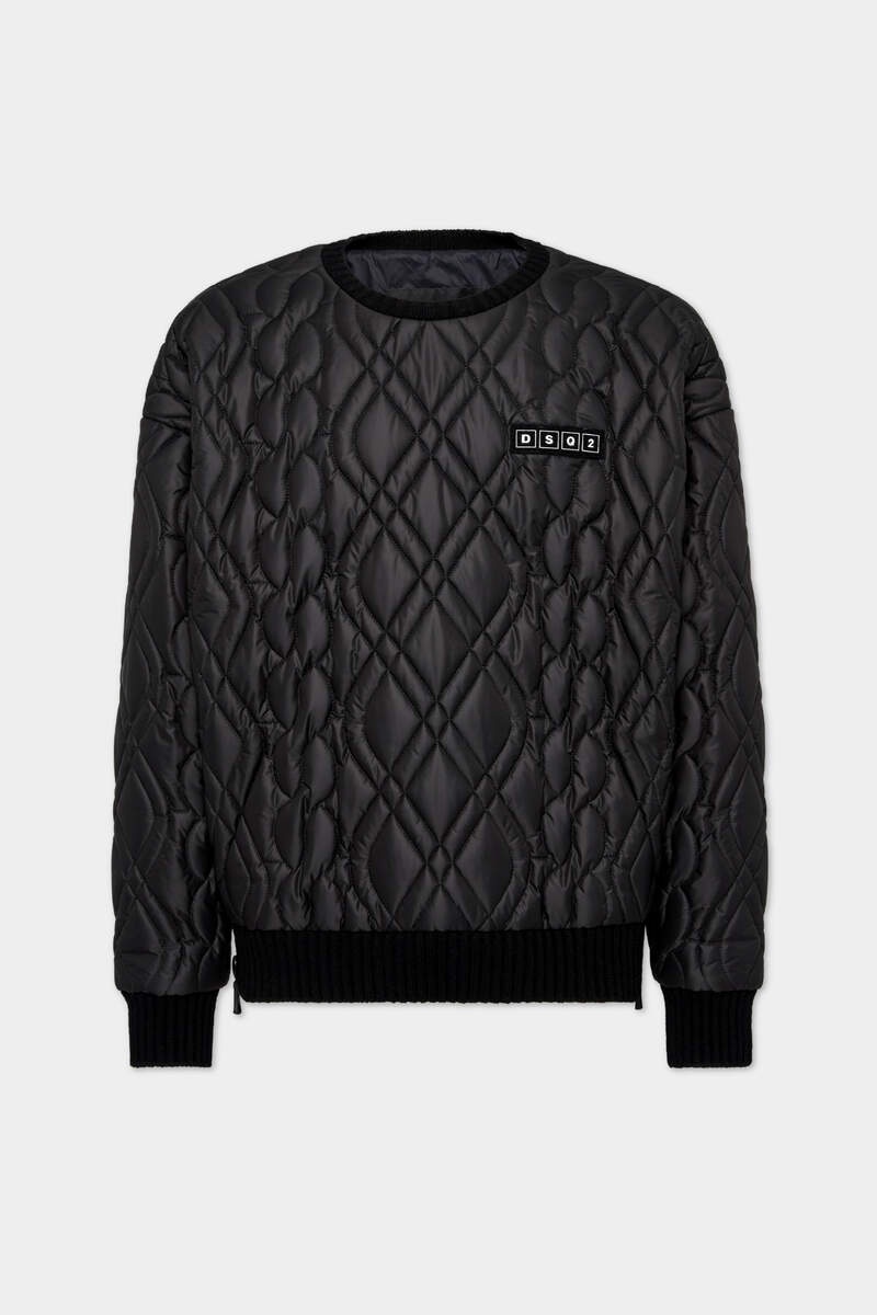 HYBRID QUILTED SWEATSHIRT - 1