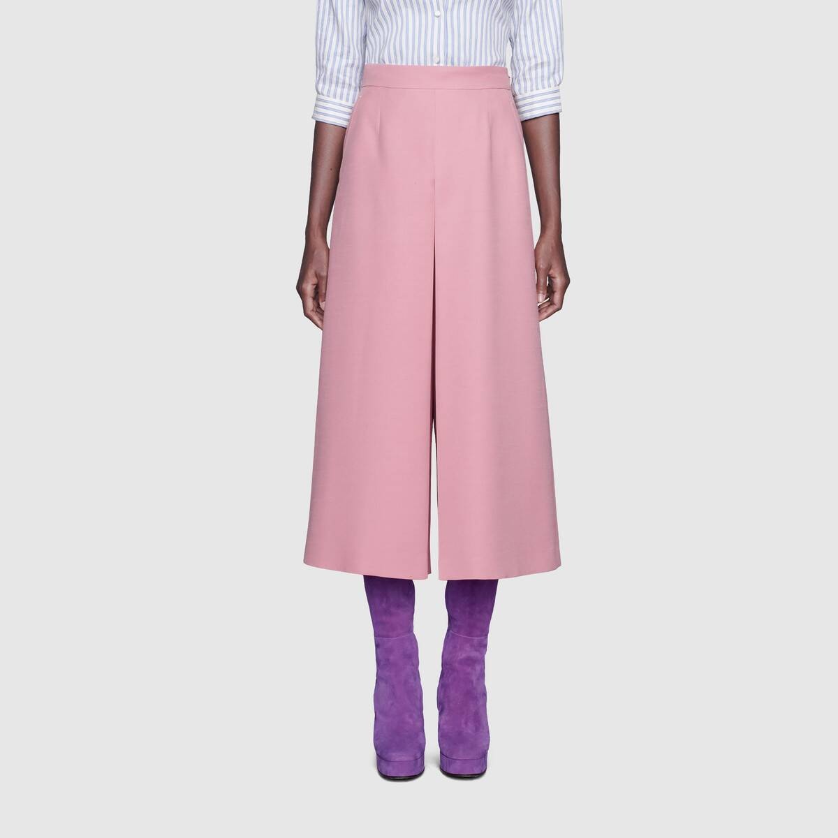 Wool silk culotte pant - 3