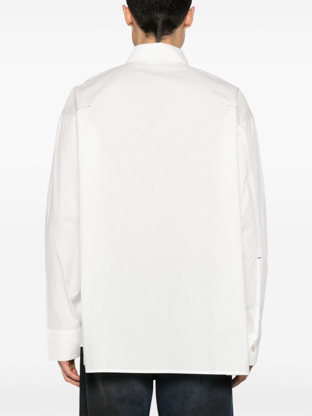 logo-embroidered shirt - 4