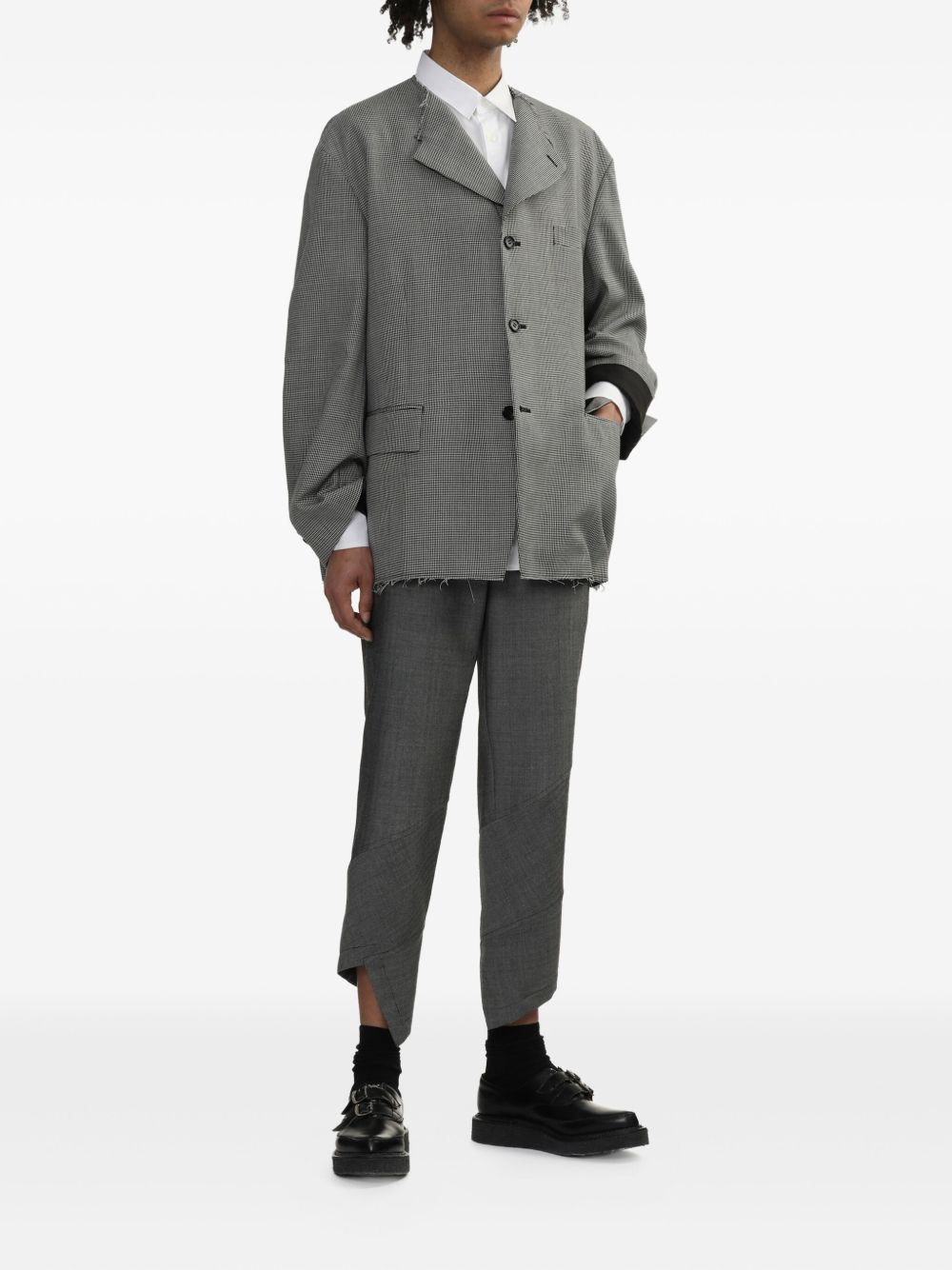 panelled asymmetrical trousers - 2