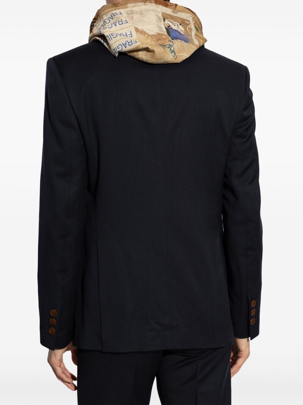 peak-lapel single-breasted blazer - 4