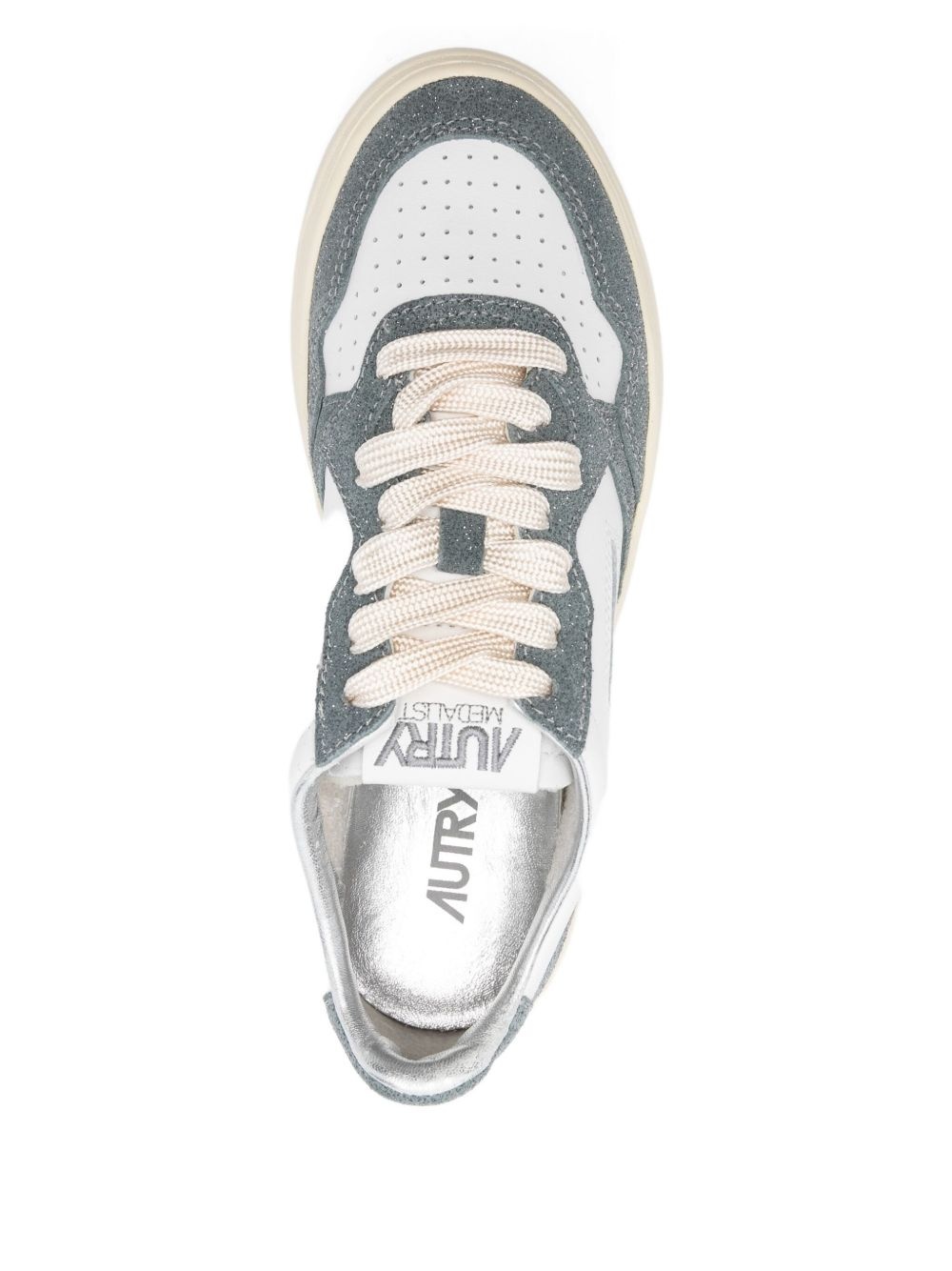 Medalist leather suede sneakers - 4