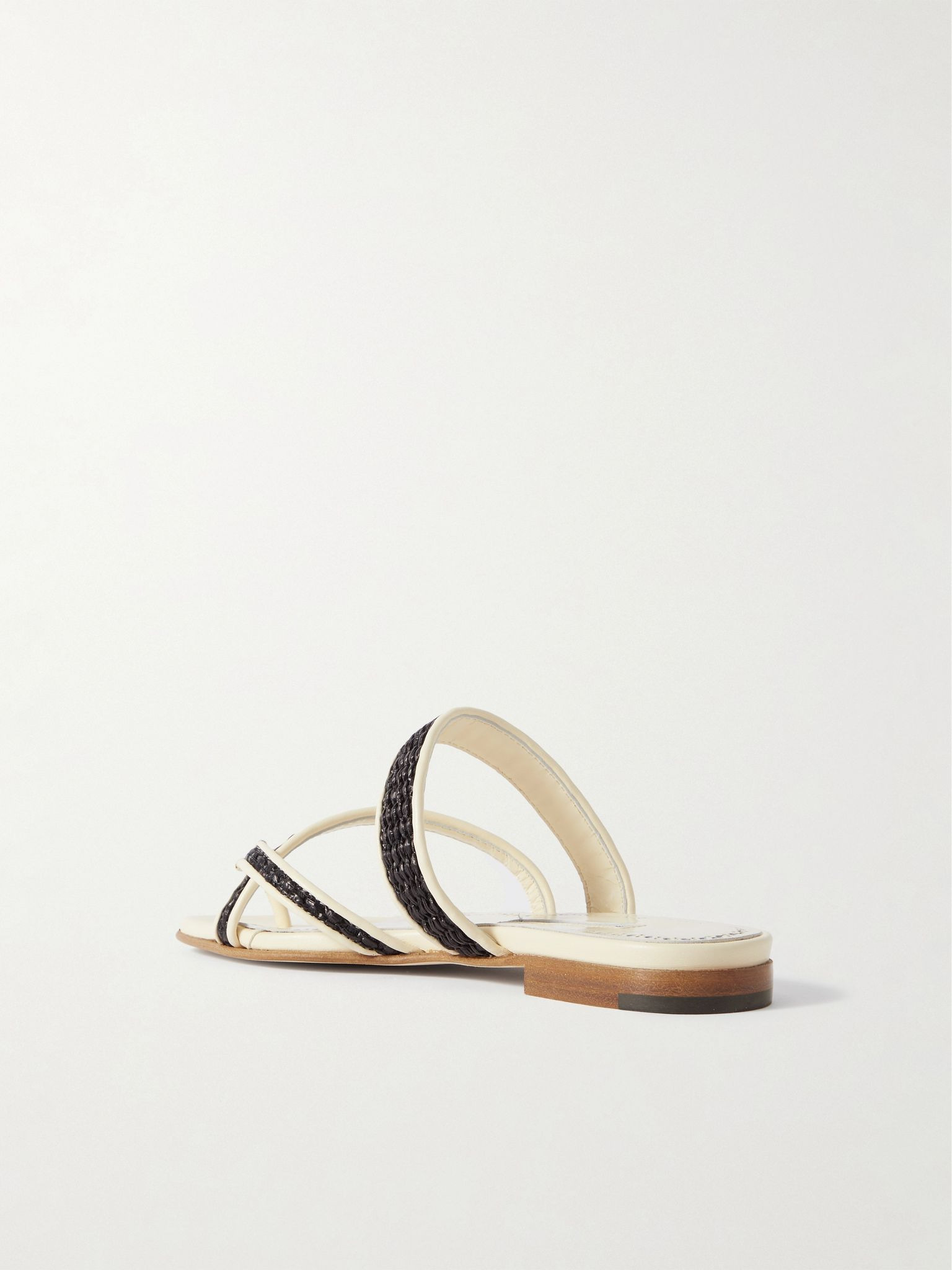 Susara raffia and leather sandals Neutral - 3