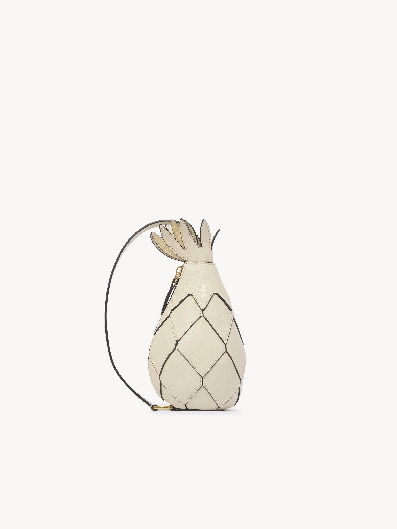 PINEAPPLE SHOULDER BAG IN GRAINED LEATHER - 1