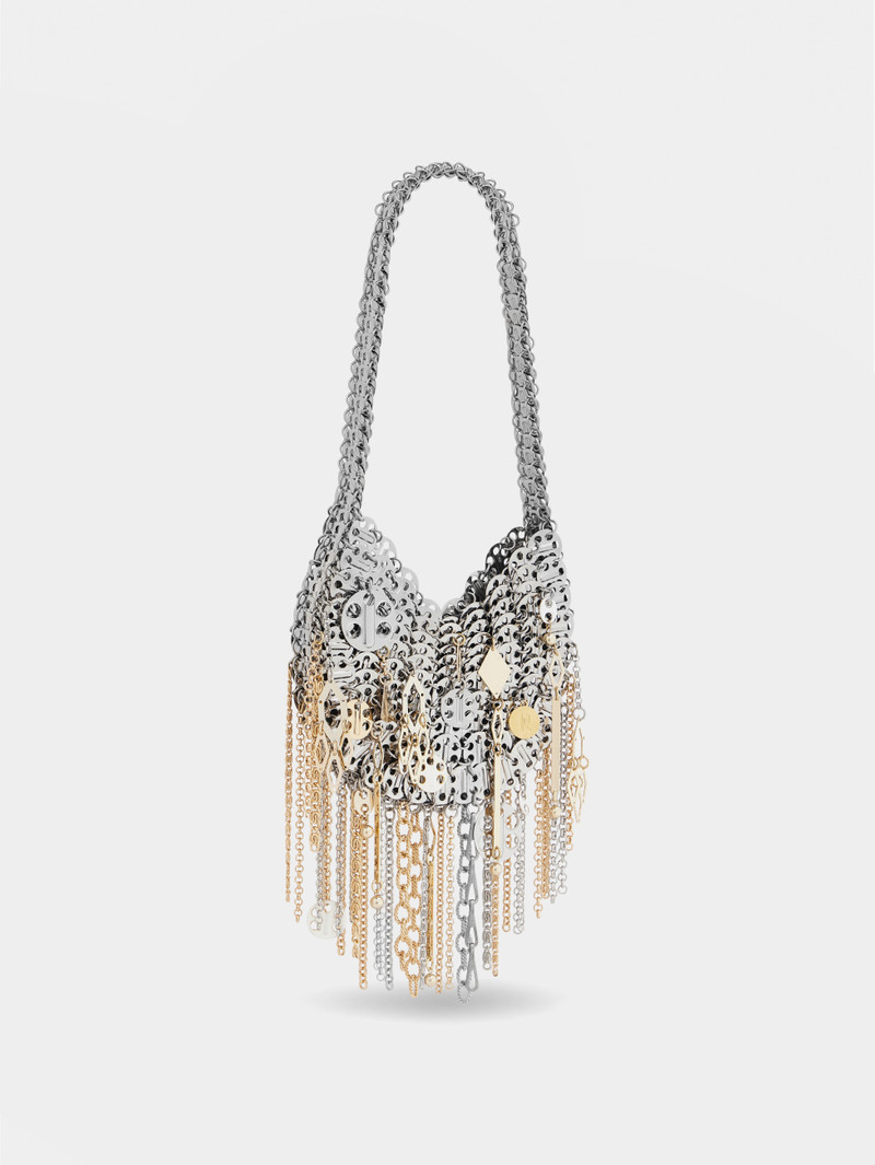 rabanne ICONIC SILVER 1969 MOON BAG ASSEMBLED WITH METALLIC PAMPILLES outlook