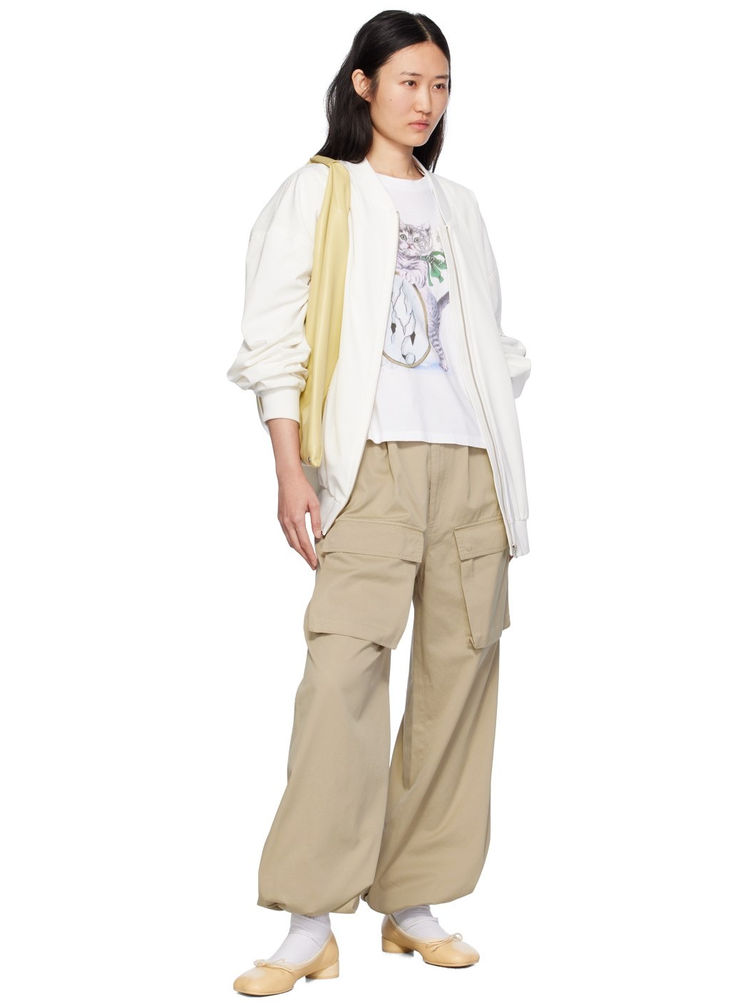 Beige Bellows Lounge Pants - 4