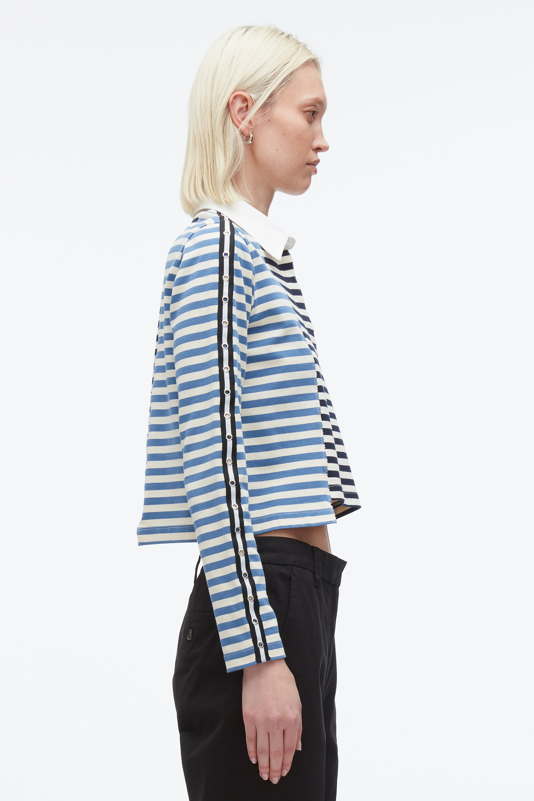 Patchwork Cropped Polo - 4