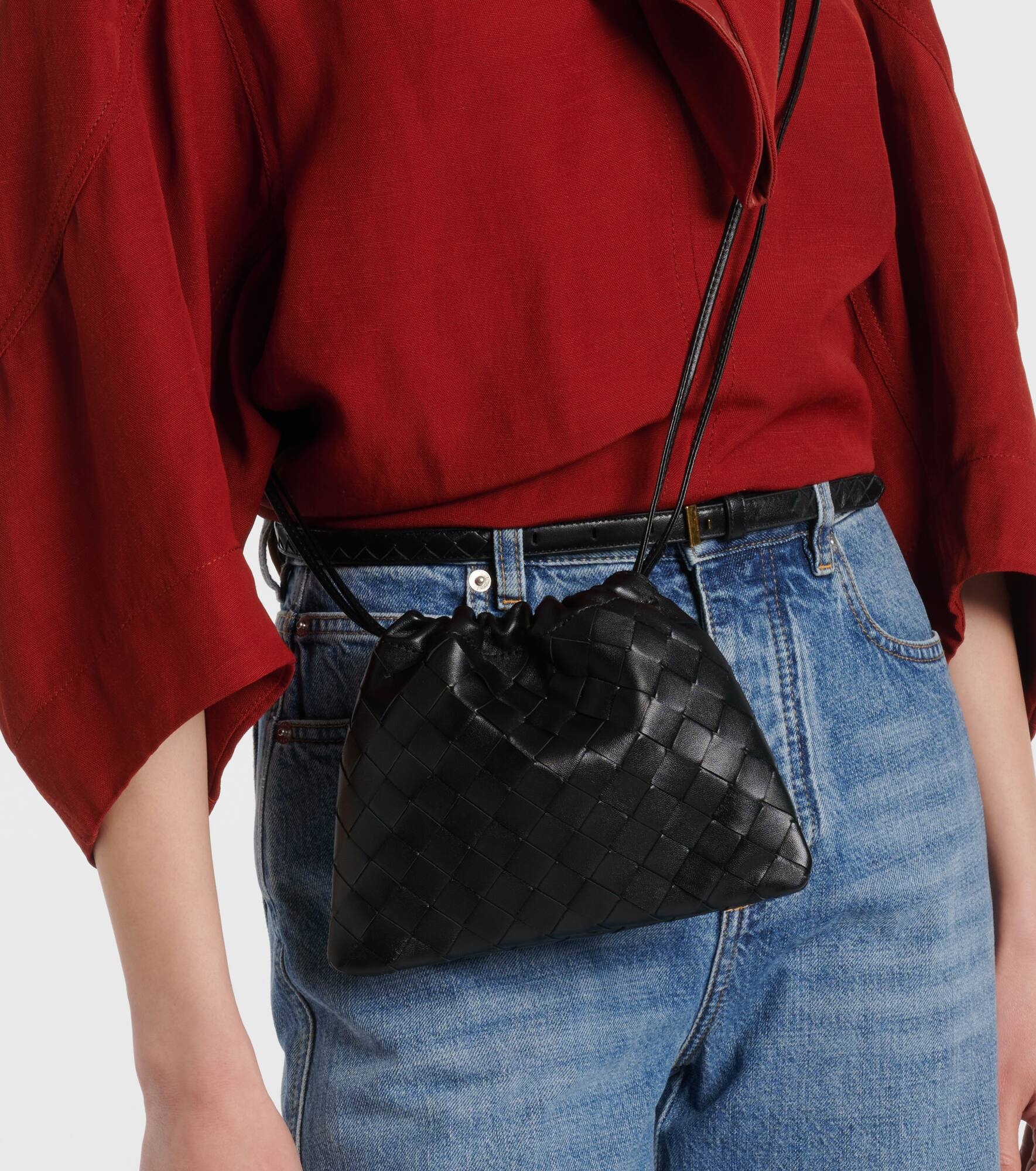 Small Intrecciato leather pouch - 2
