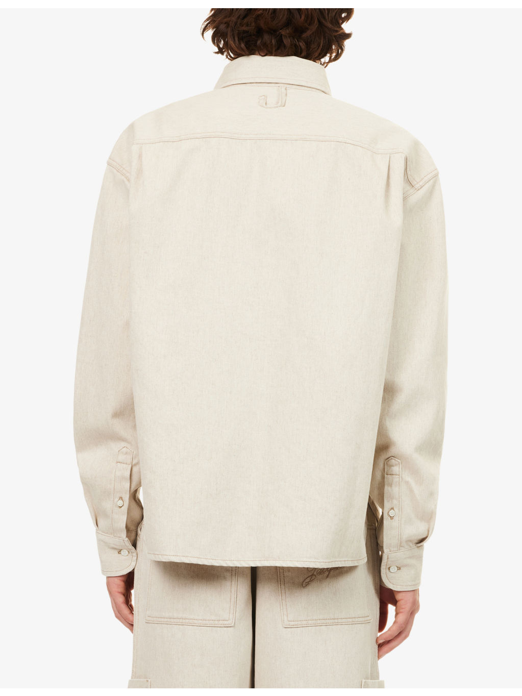 Simon Embroidered-Logo Denim Shirt - 4