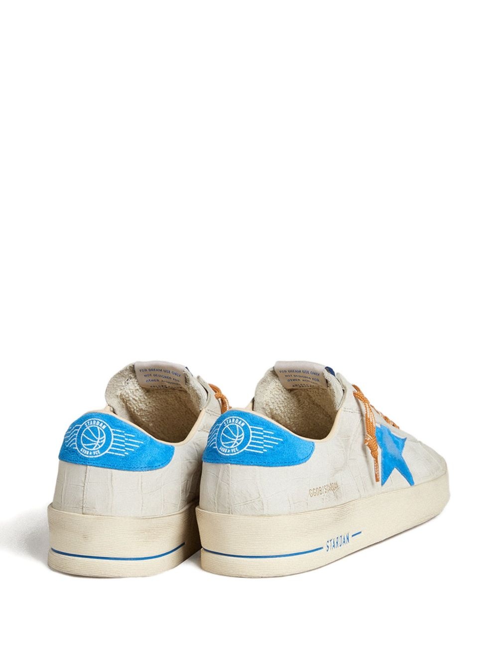 Stardan star-printed crocodile-effect sneakers - 3